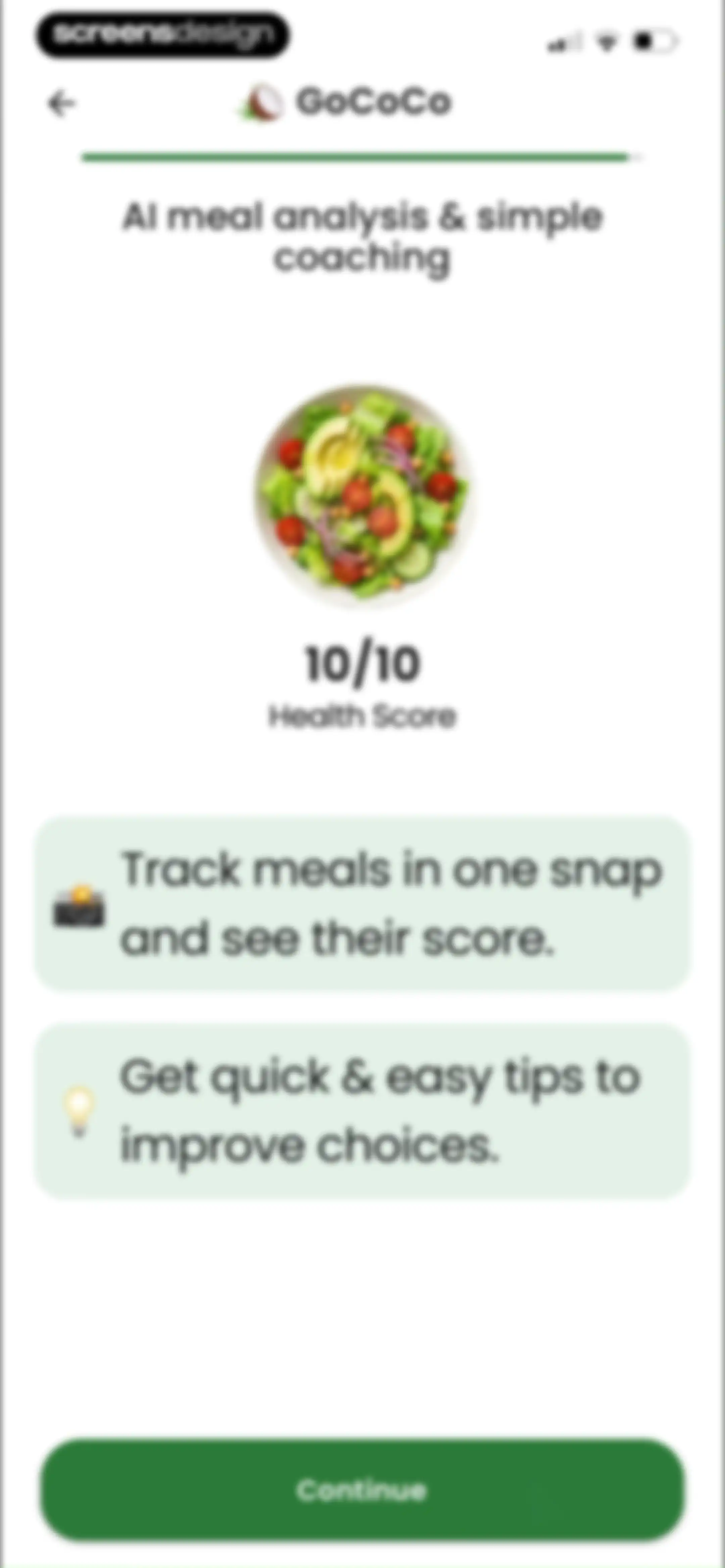 Diabetes food tracker - Gococo screen 52