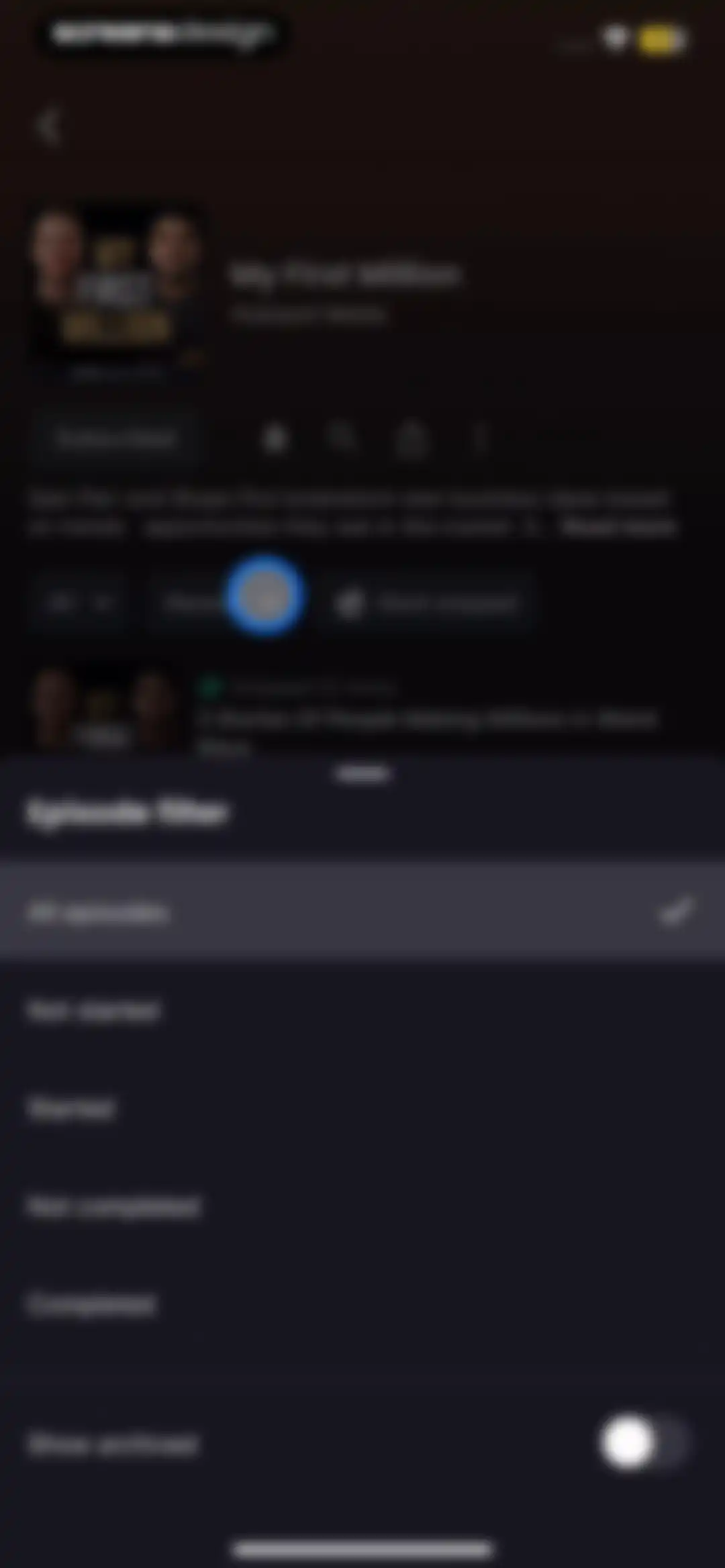 Snipd | AI Podcast Player screen 66