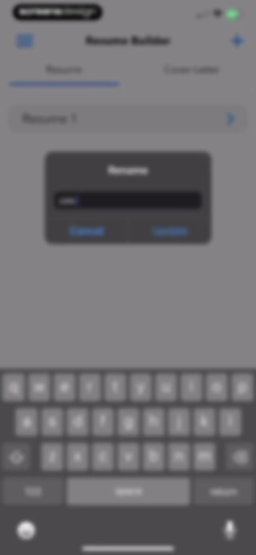 Resume Builder⁺ screen 41