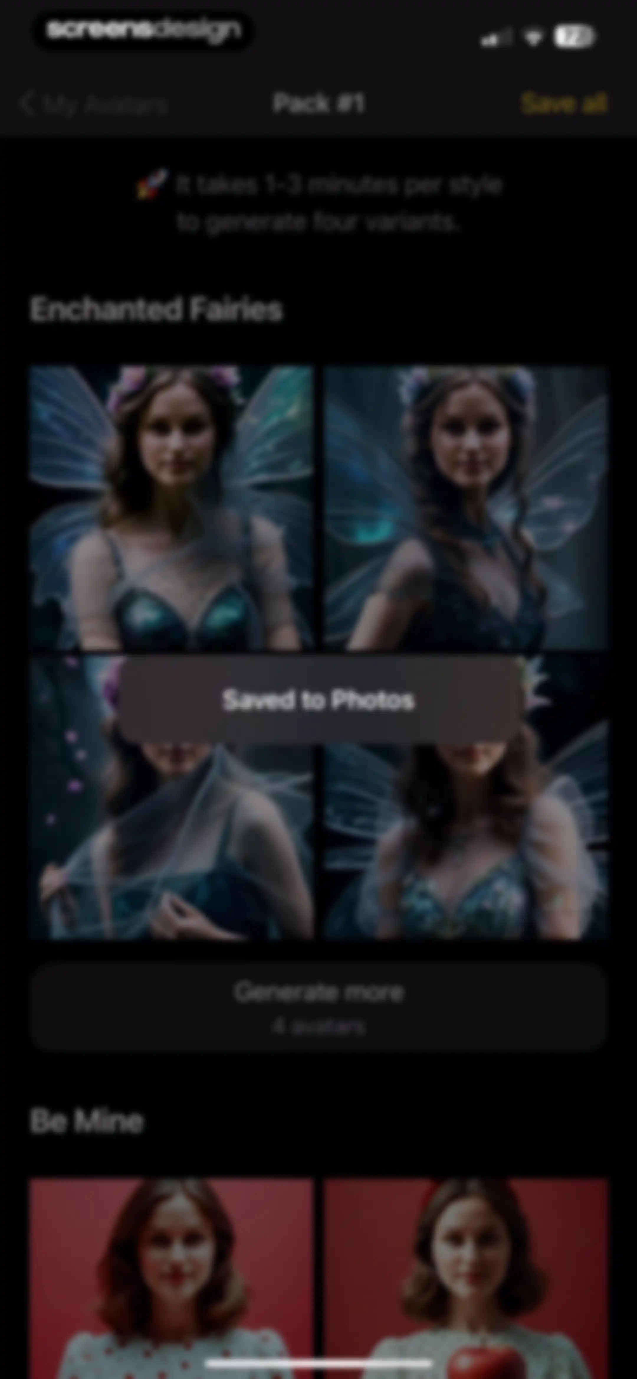 Lensa AI: Photo Editor screen 92
