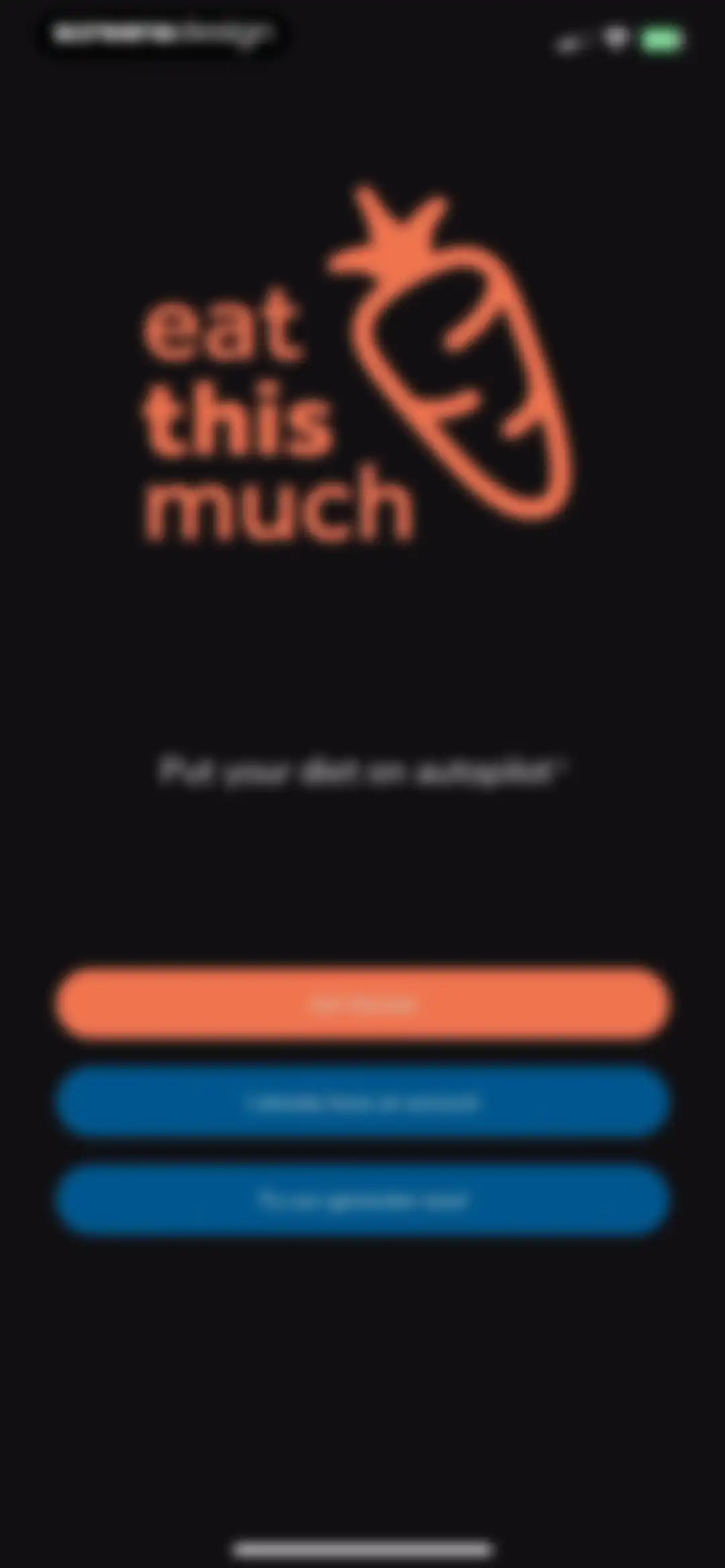 Eat This Much - Meal Planner screen 2