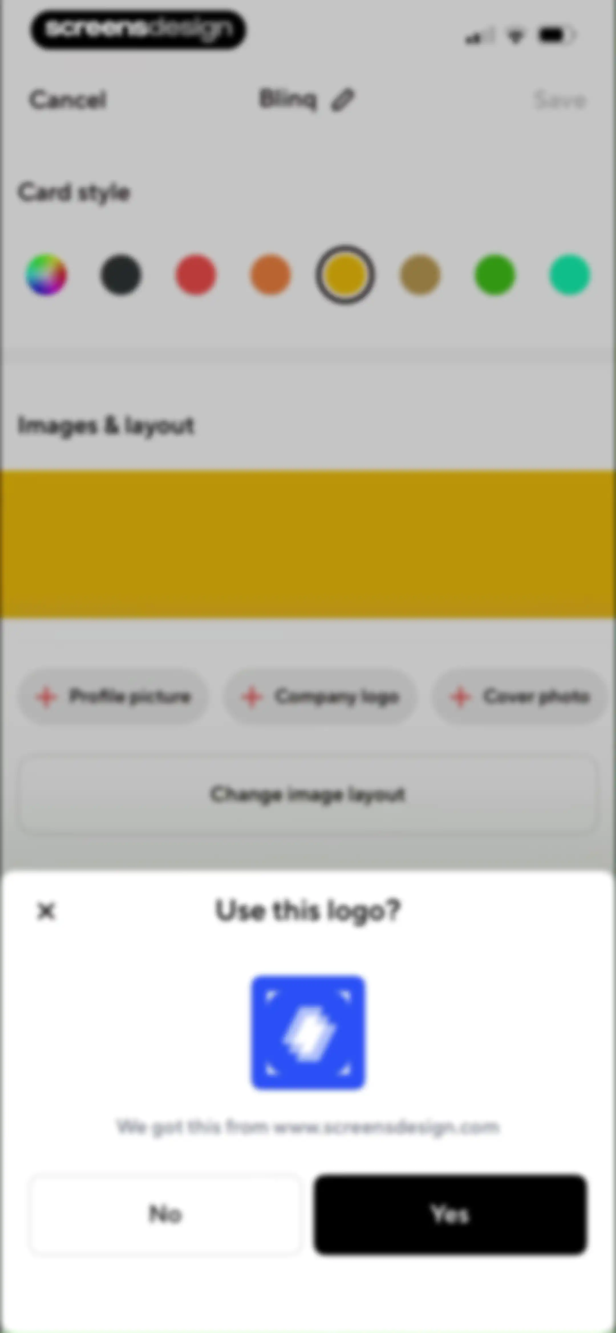 Blinq: Digital Business Card screen 54