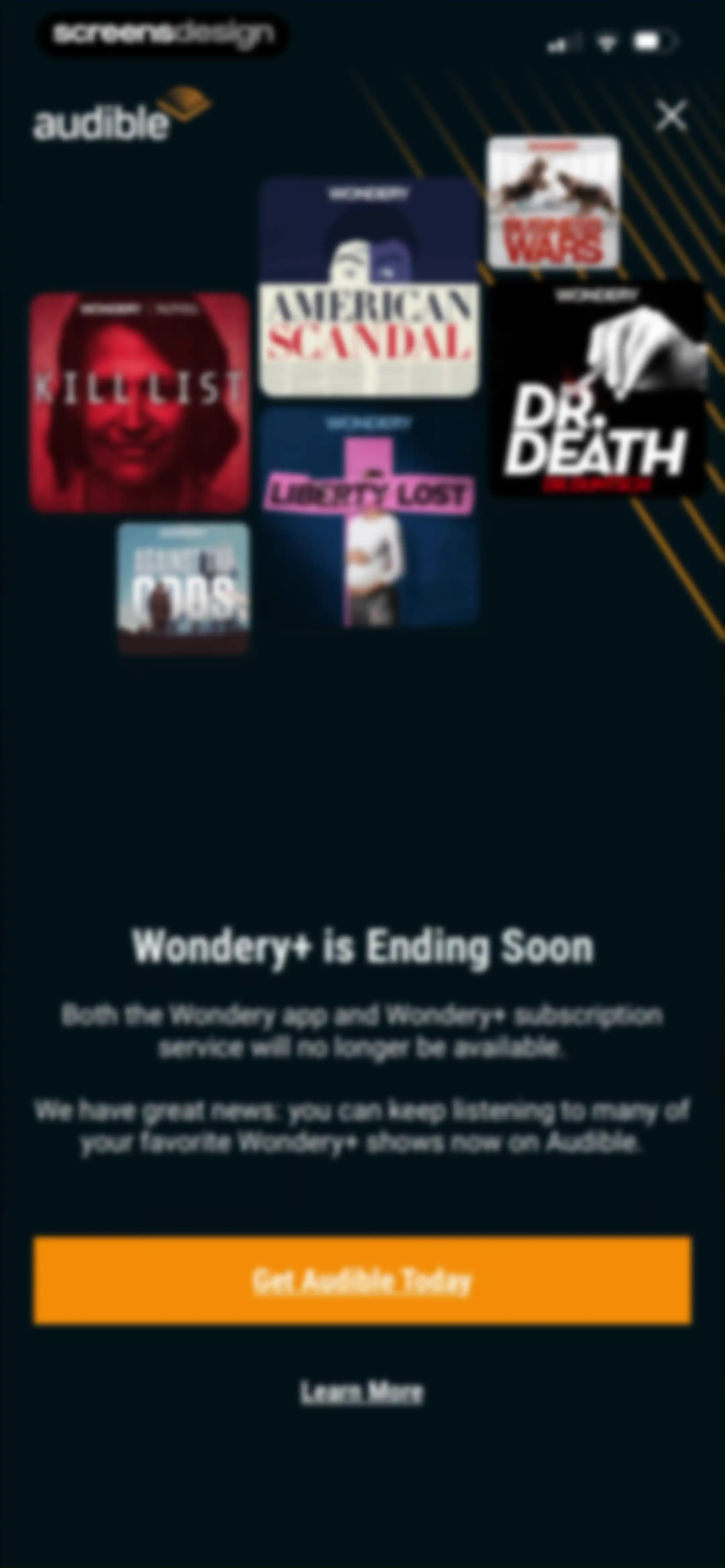 Wondery: Must-Hear Podcasts screen 7