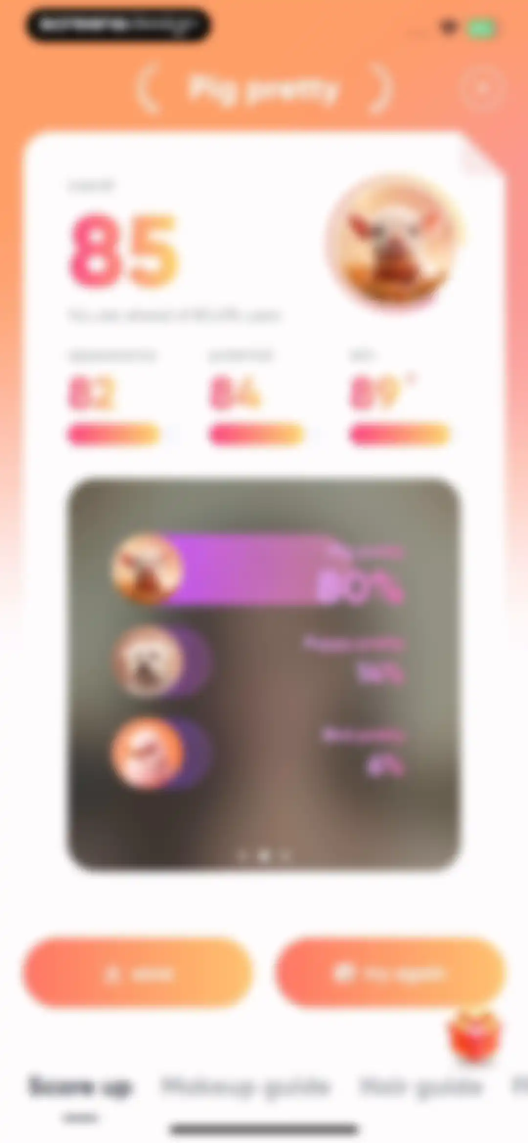 AnimalFace - looksmax ai score screen 19