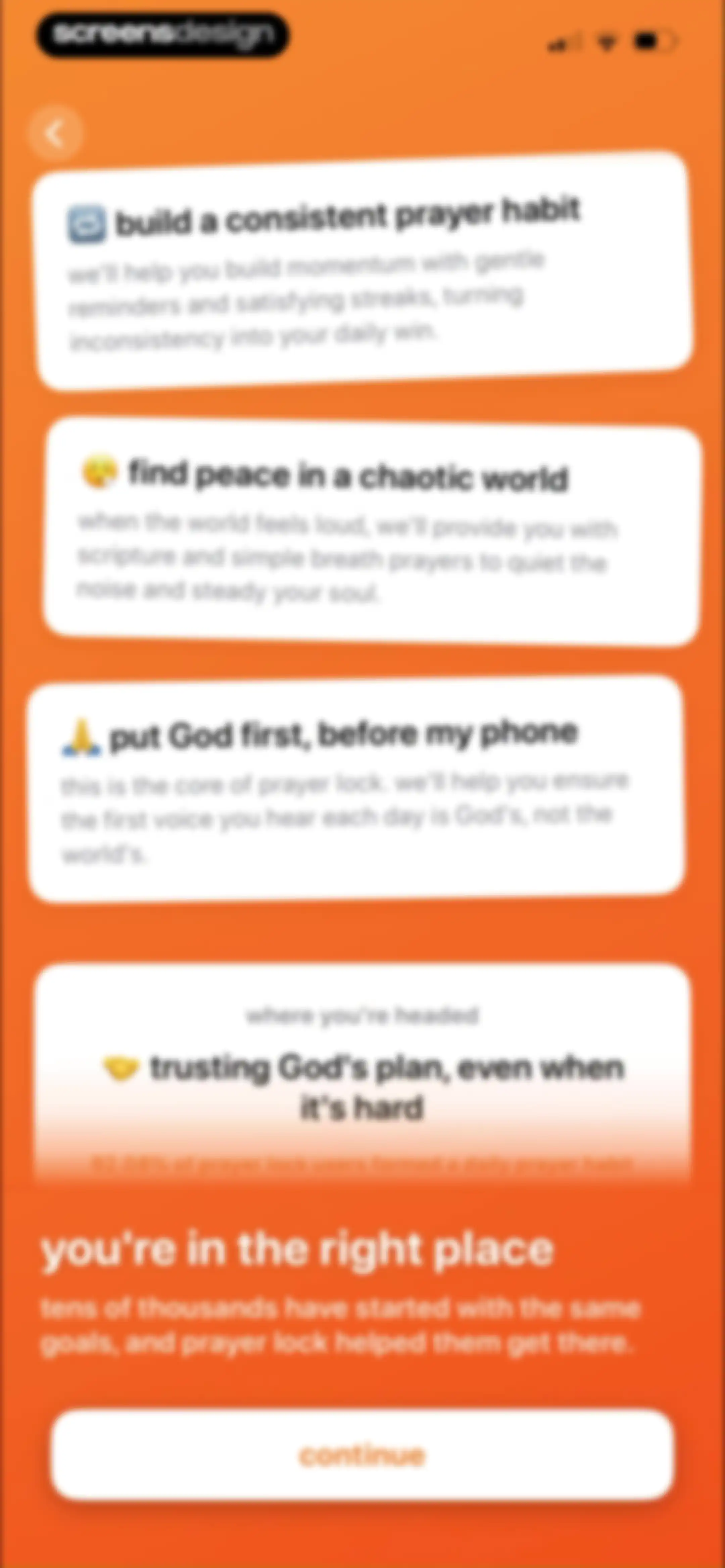 prayer lock: christian focus screen 14