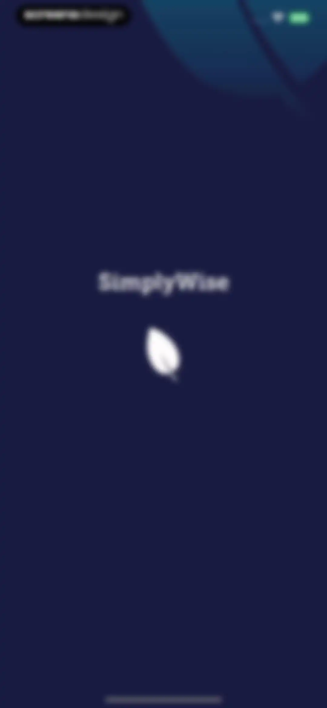 SimplyWise: Receipts, Expenses screen 1