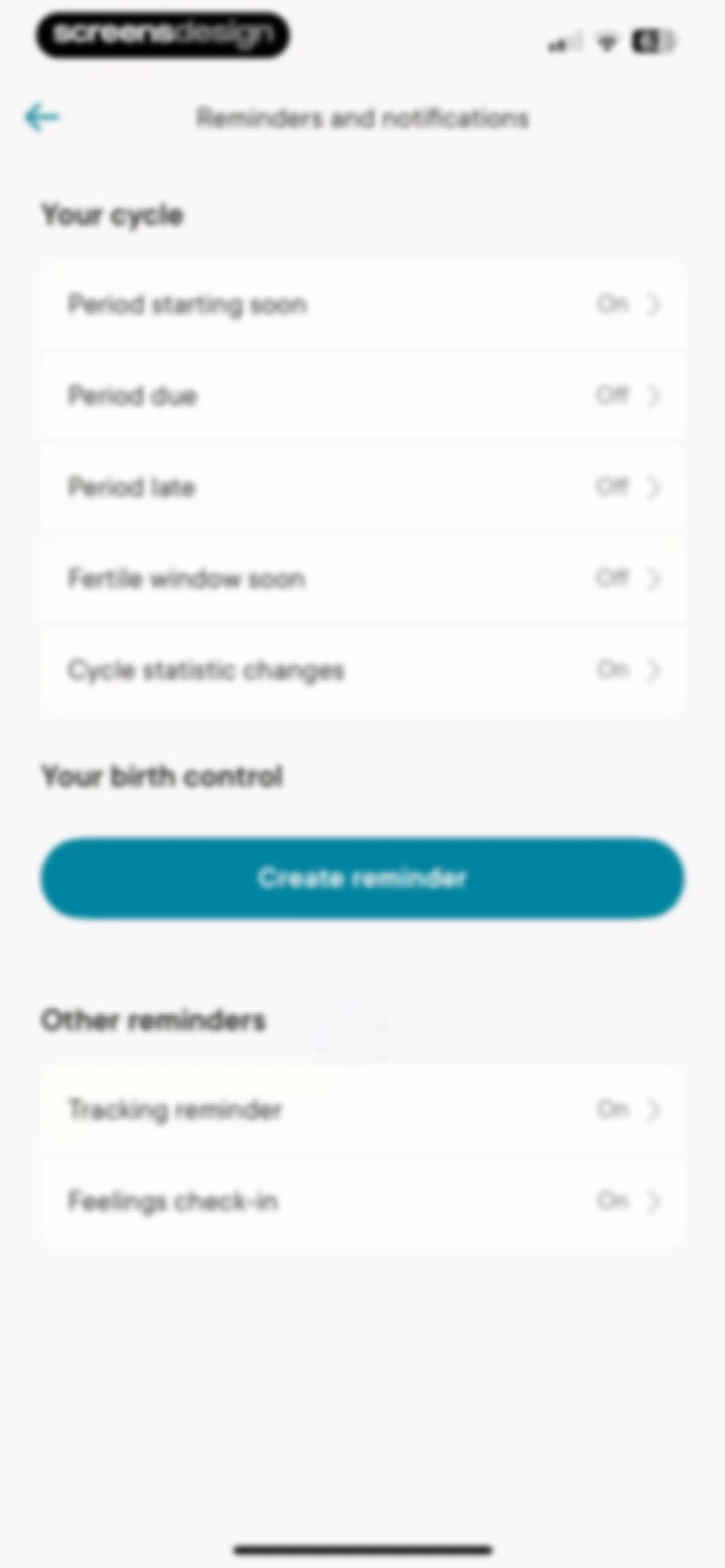 Clue Period & Cycle Tracker screen 87