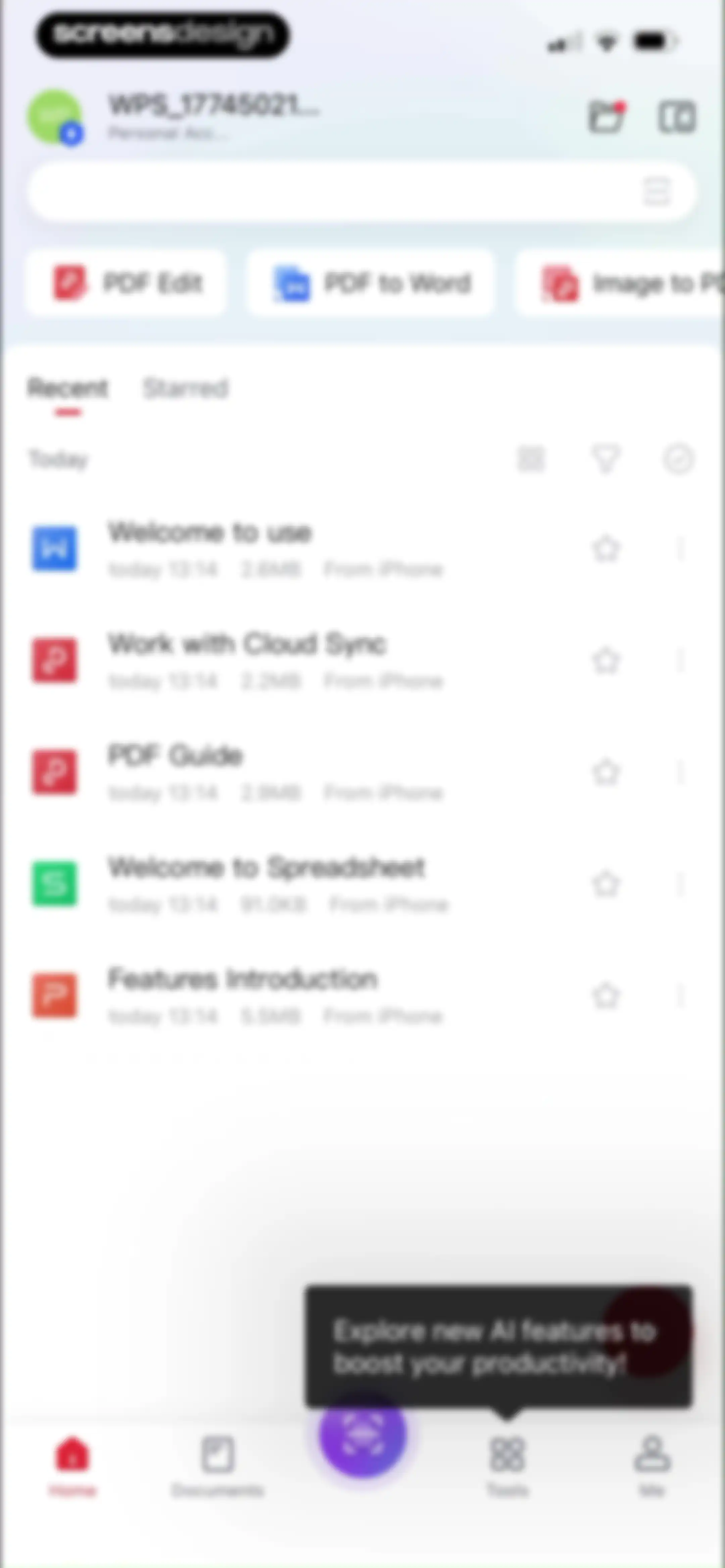 WPS Office-AI Doc, PDF, Sheet screen 16