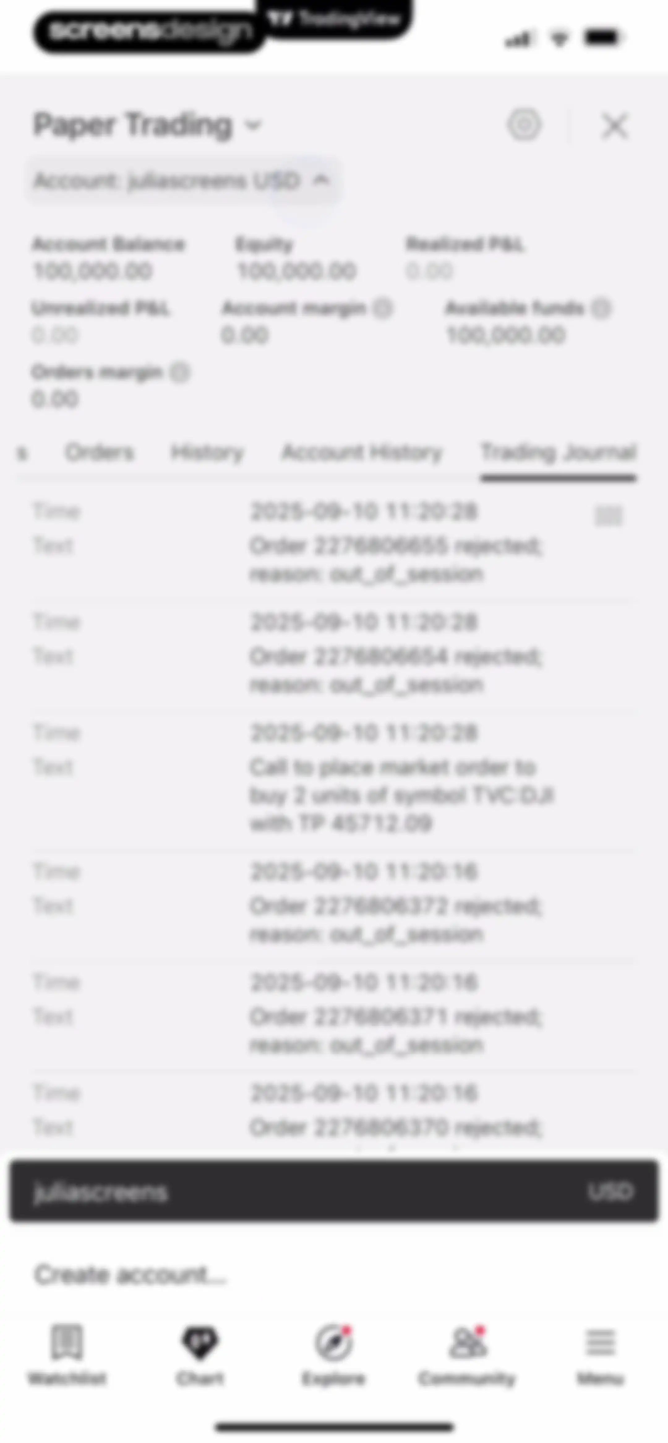 TradingView: Track All Markets screen 152