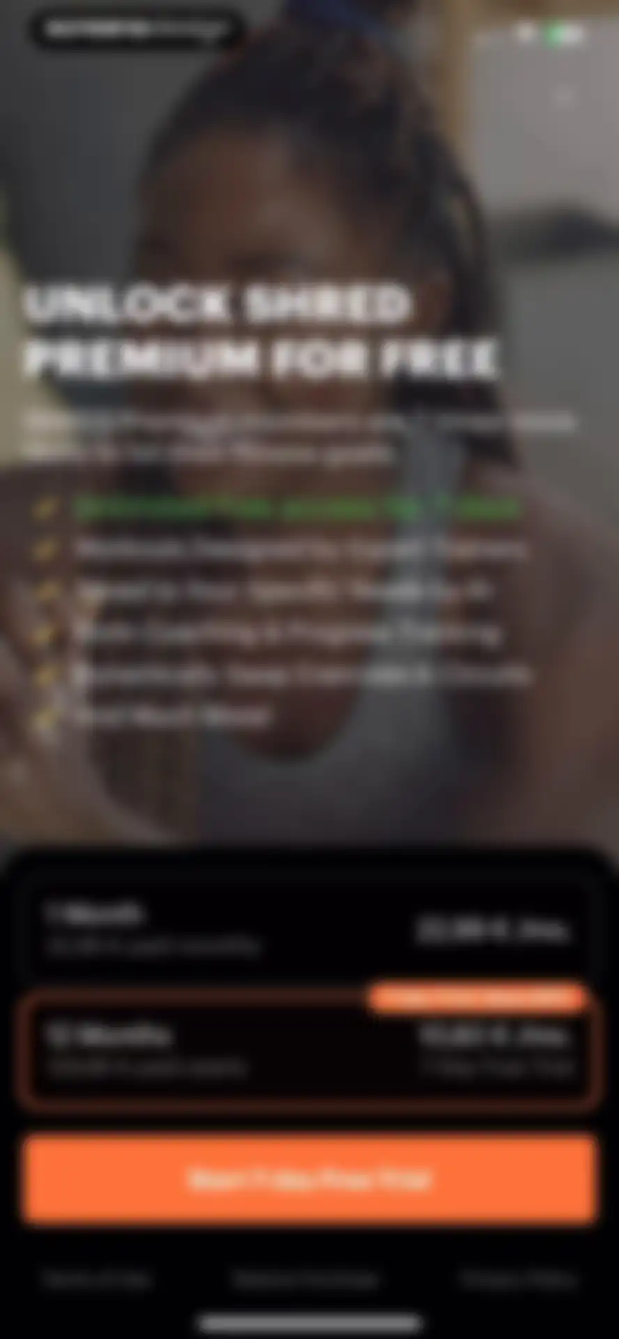 SHRED: Gym & Home Workouts screen 28