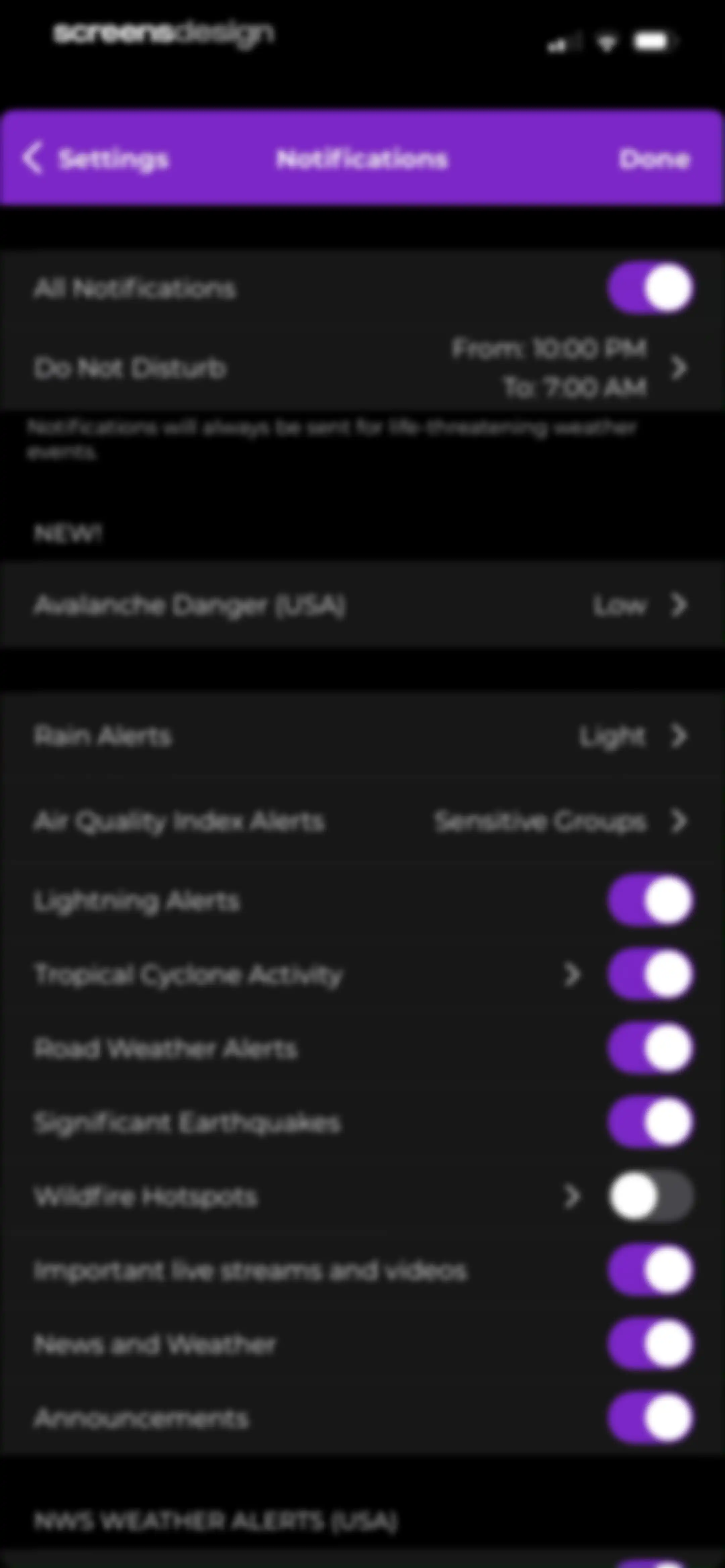 MyRadar Accurate Weather Radar screen 94