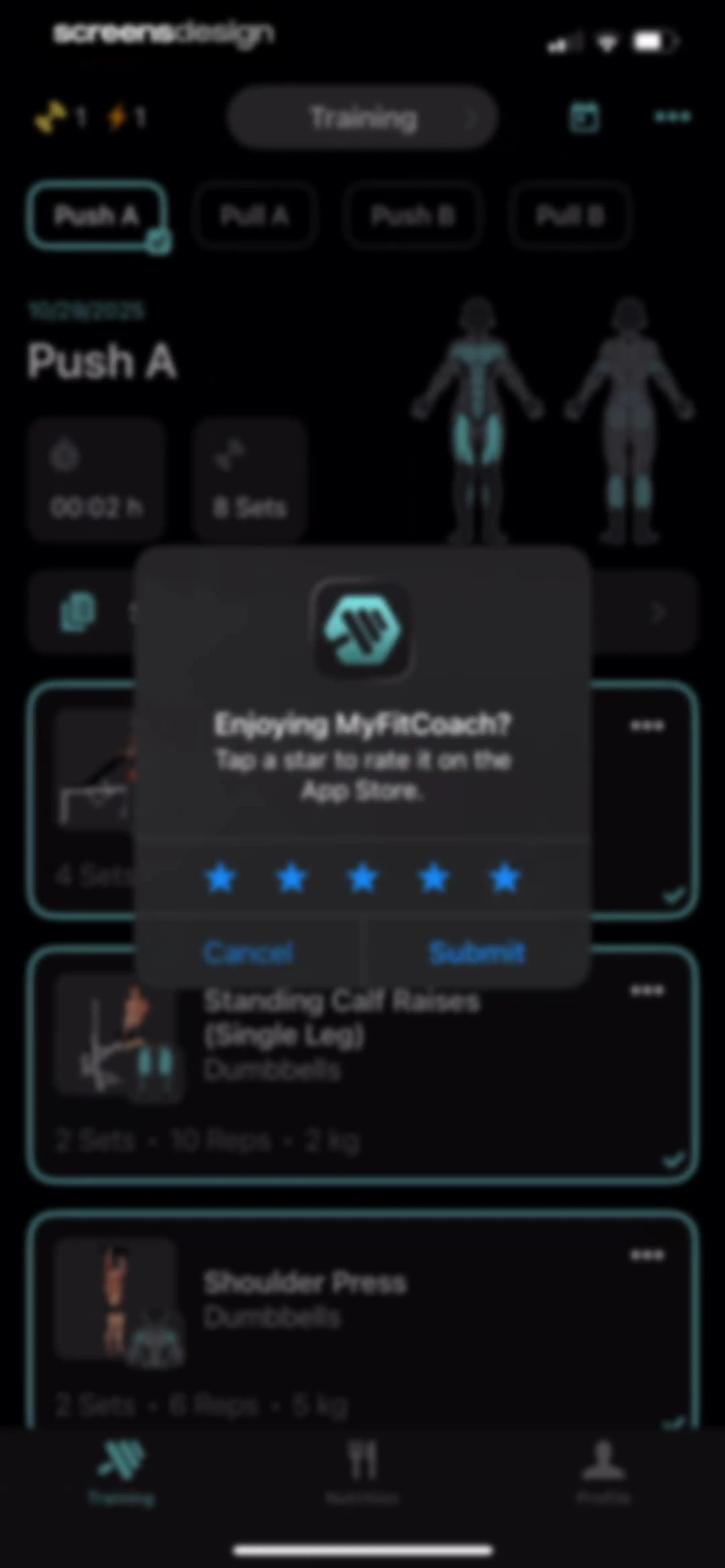 MyFitCoach - Workout Planner screen 101