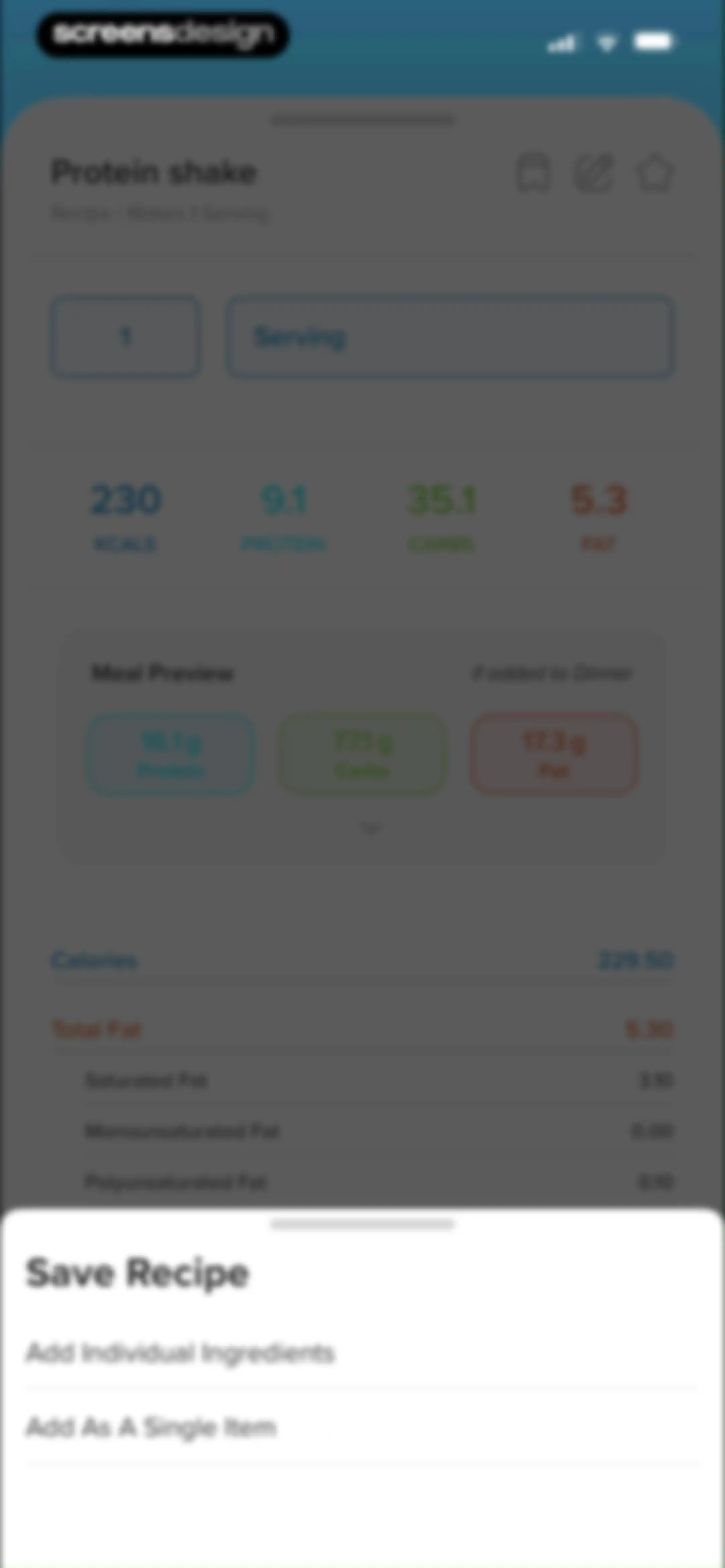 My Macros+ | Macro Tracker screen 79