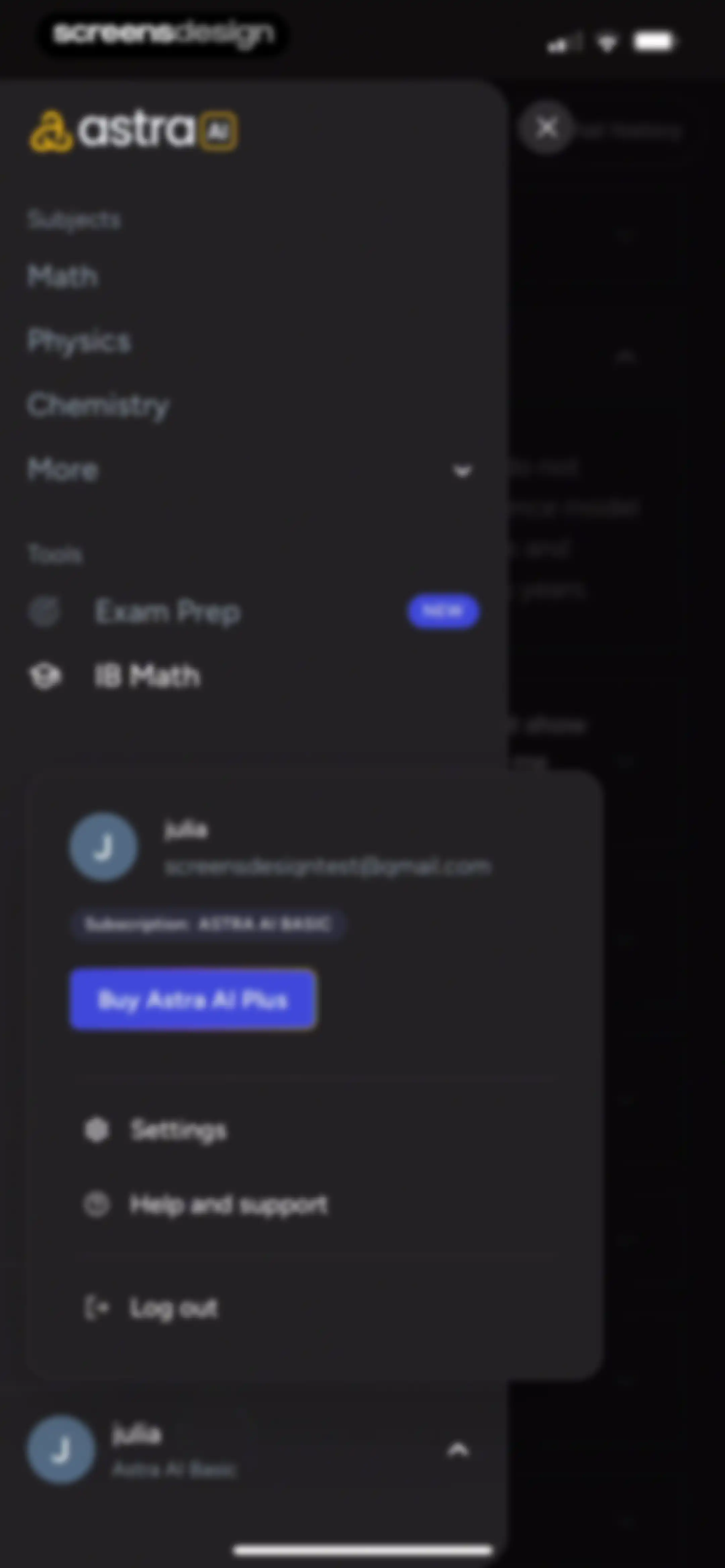 Astra AI: Study & Exam Prep screen 121