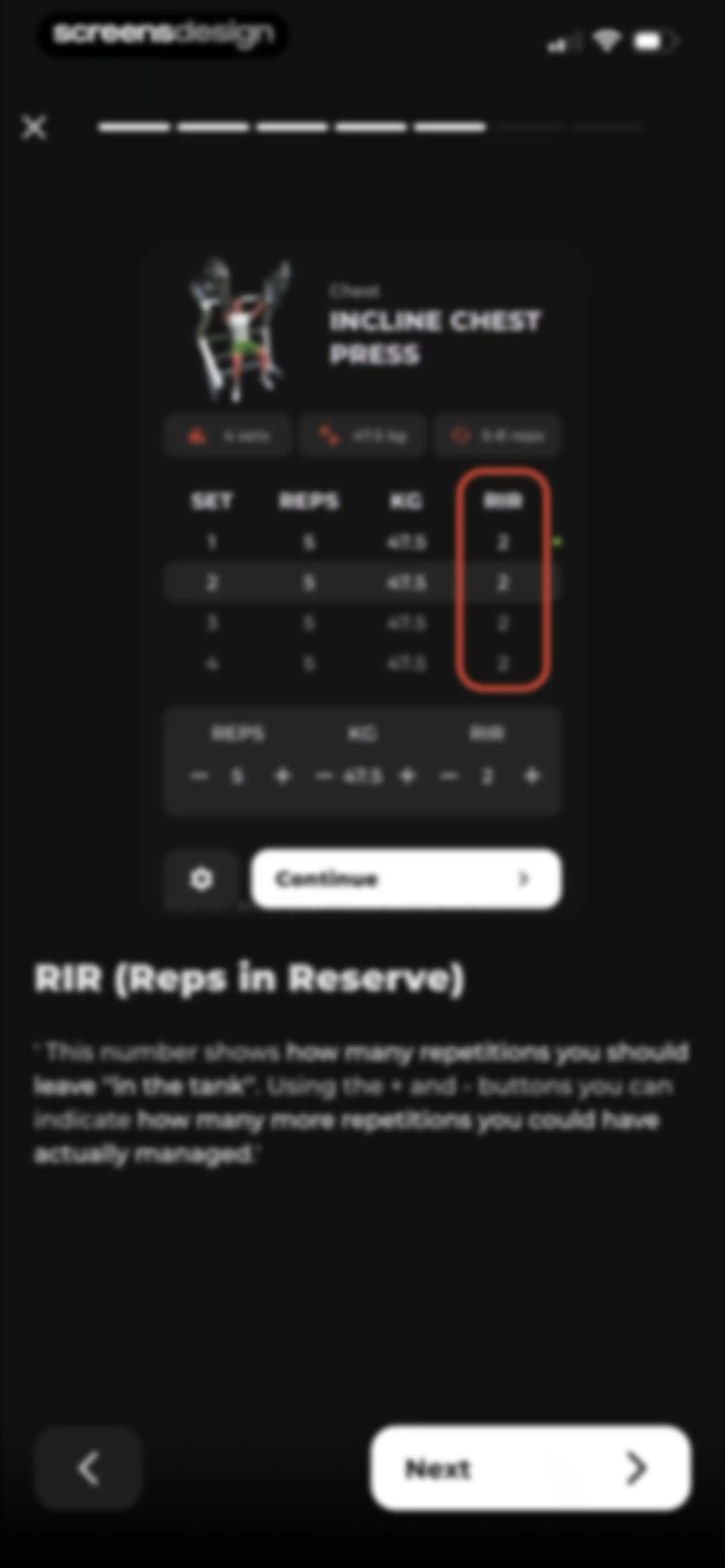 MCI - Personal Training AI screen 76