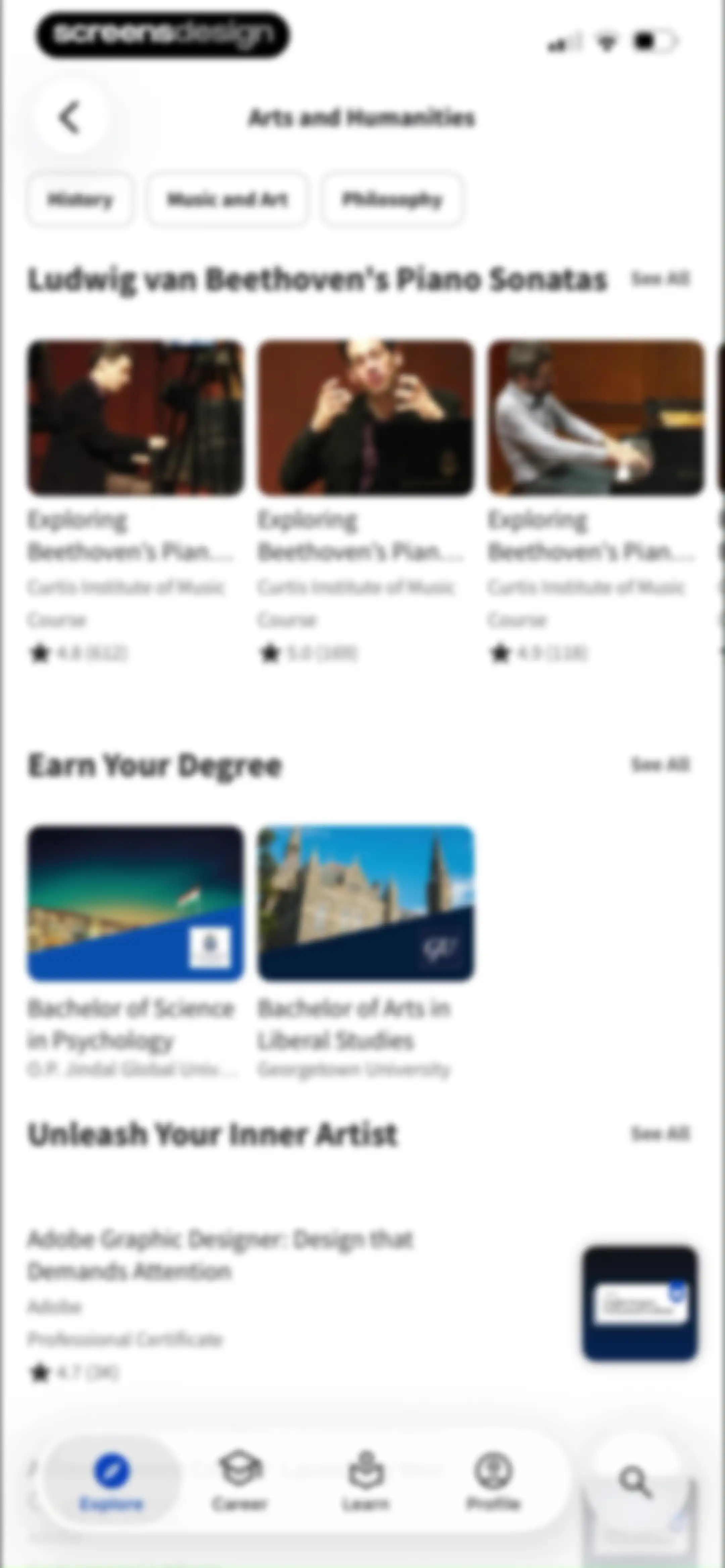Coursera: Grow your career screen 7