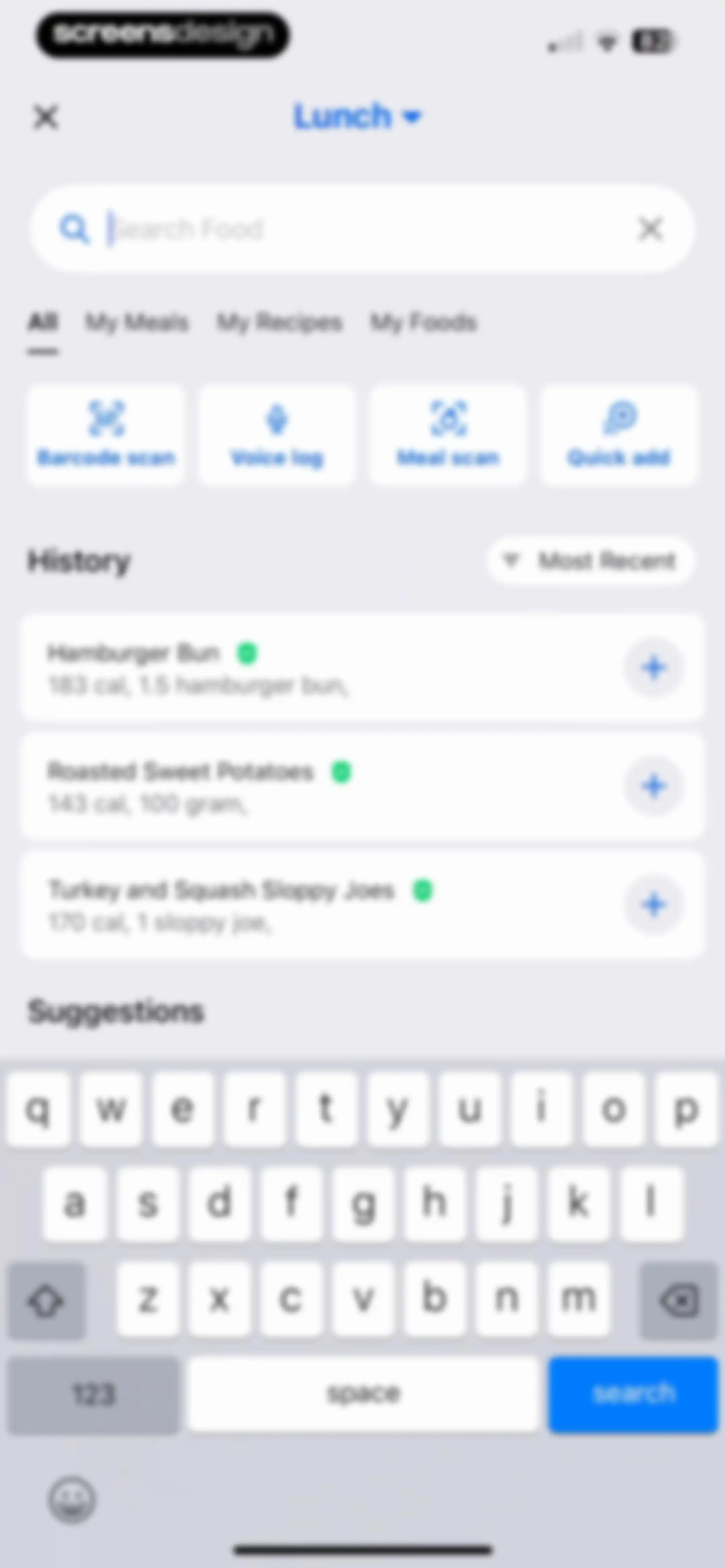 MyFitnessPal: Calorie Counter screen 103