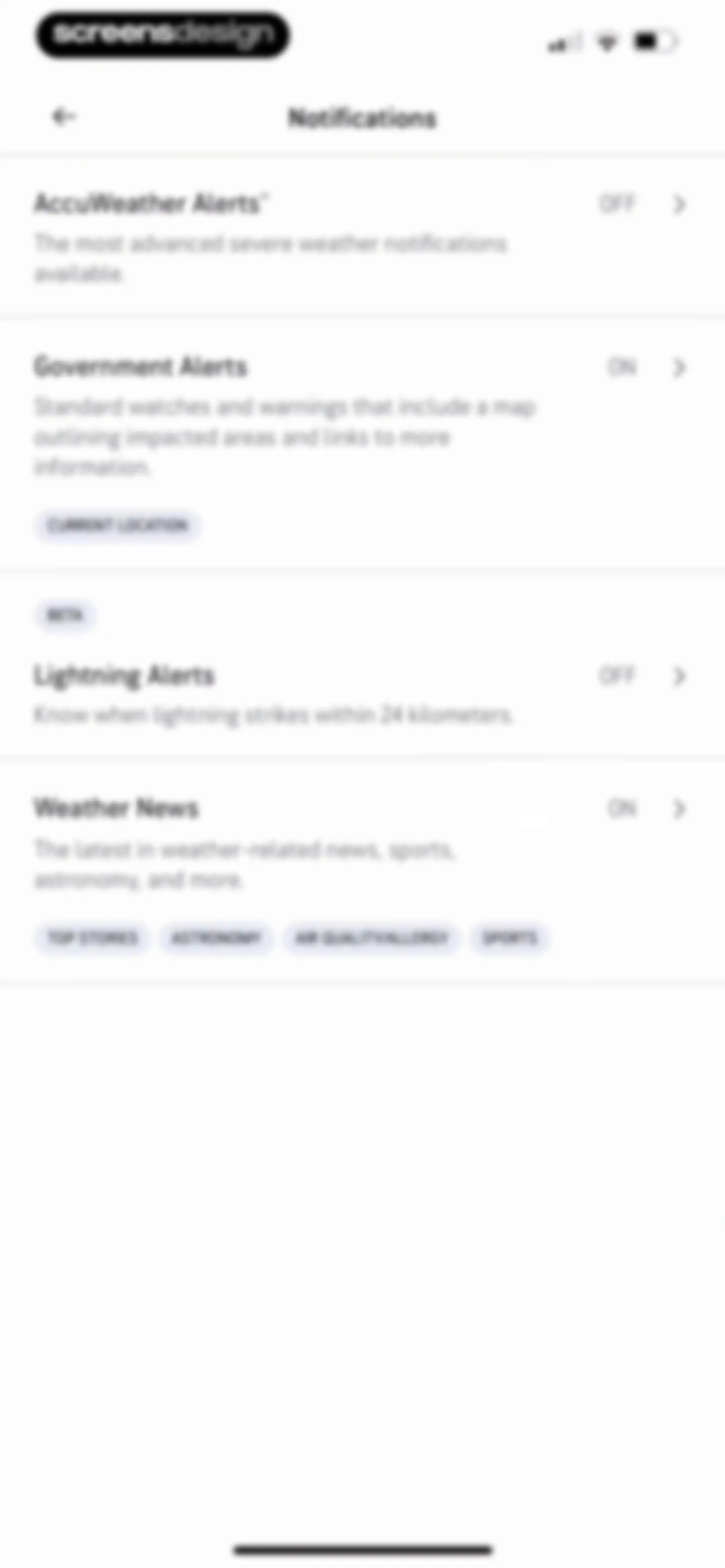 AccuWeather: Weather Forecast screen 84