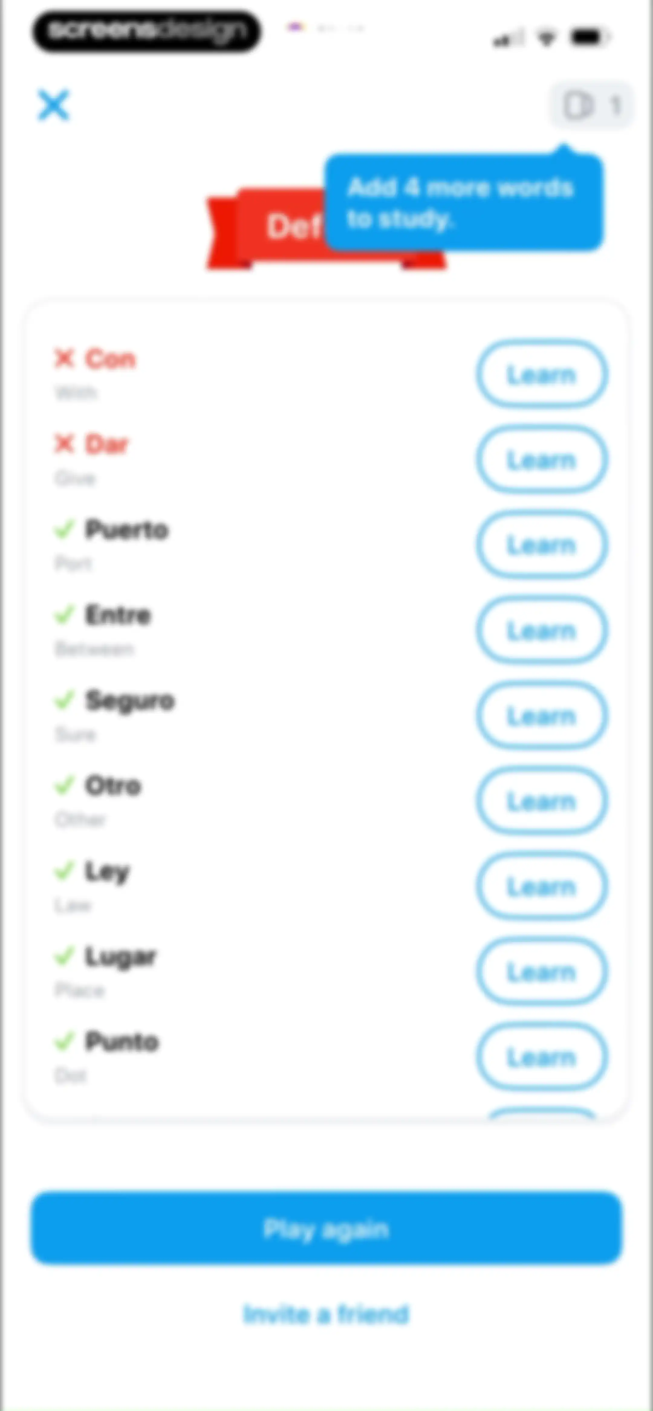 EWA: Learn Languages screen 145
