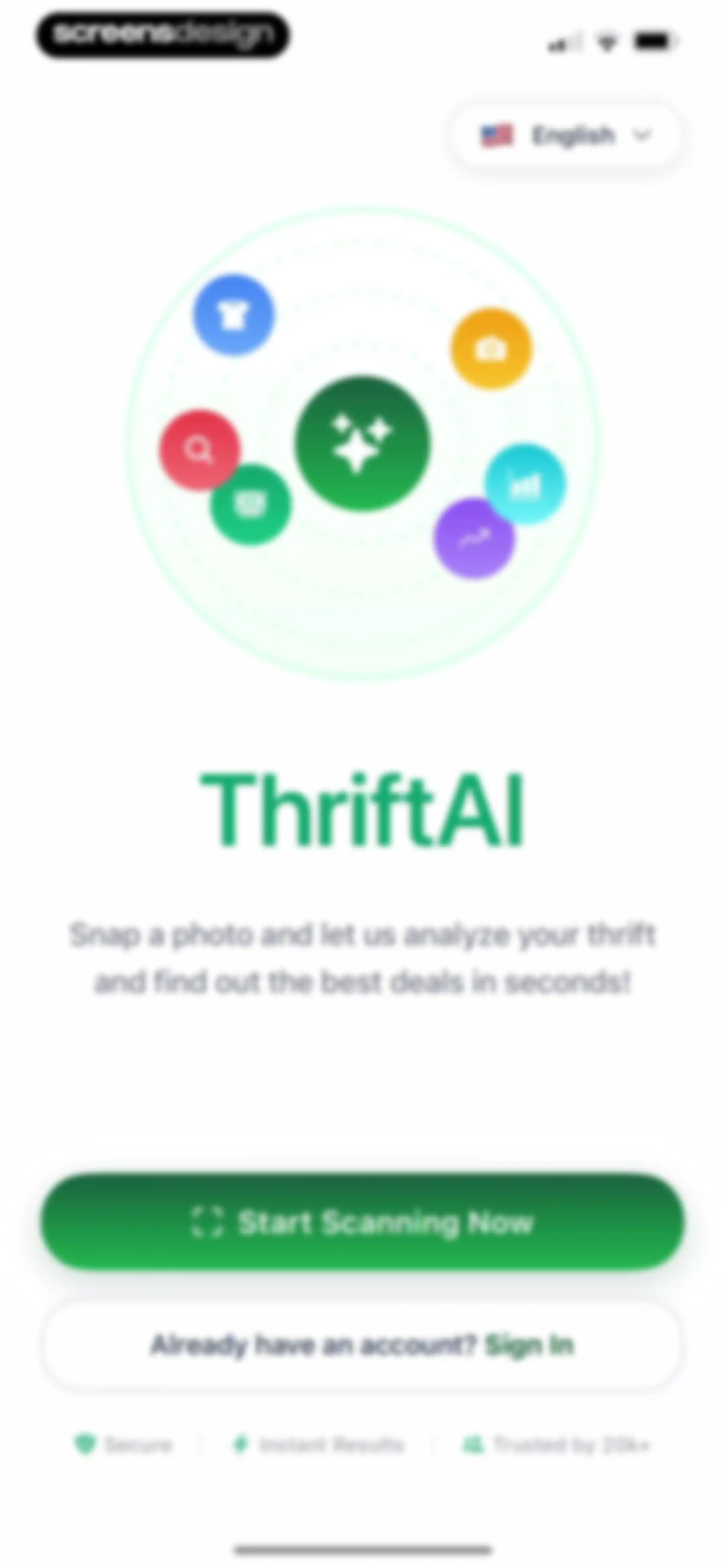 ThriftAI: Profit Identifier screen 2