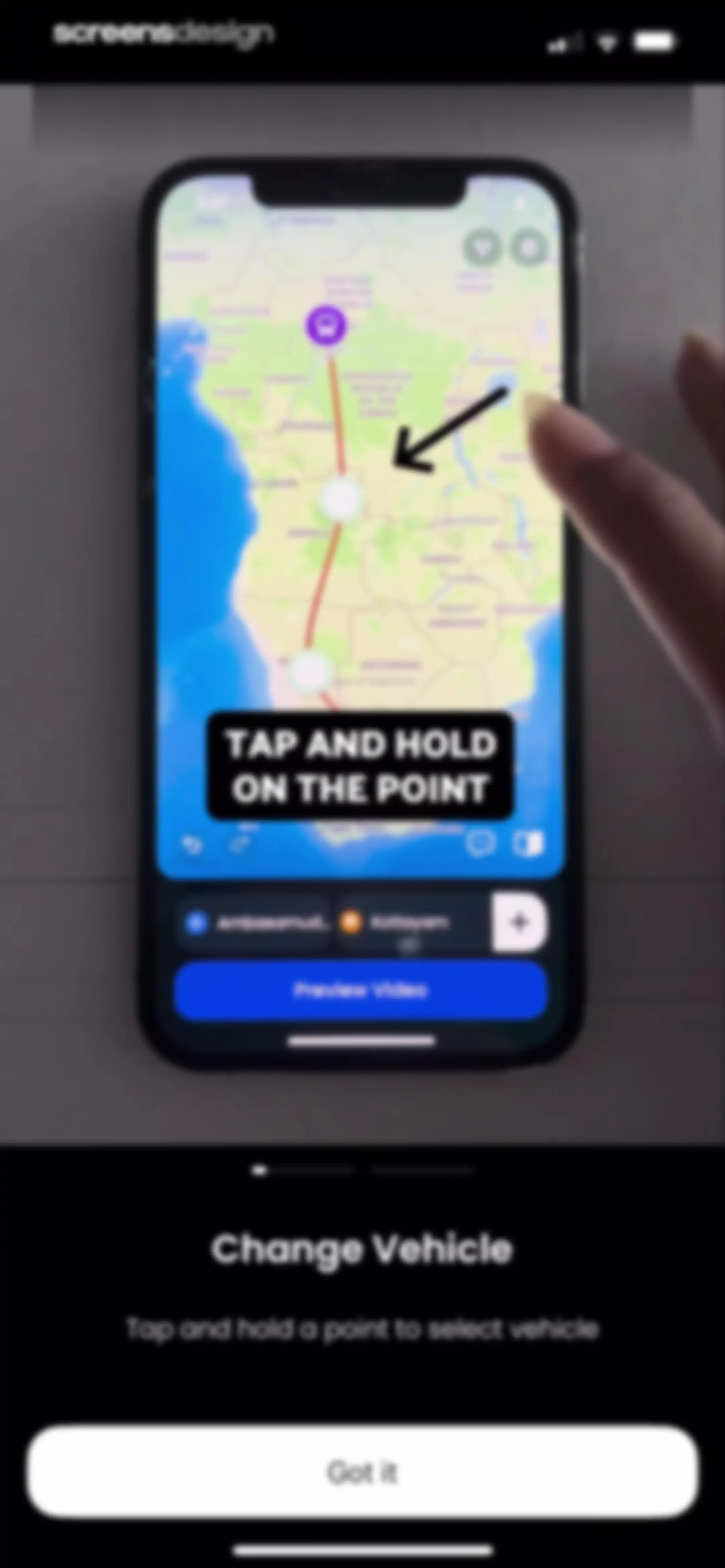 TravelAnimator: Journey Route screen 65