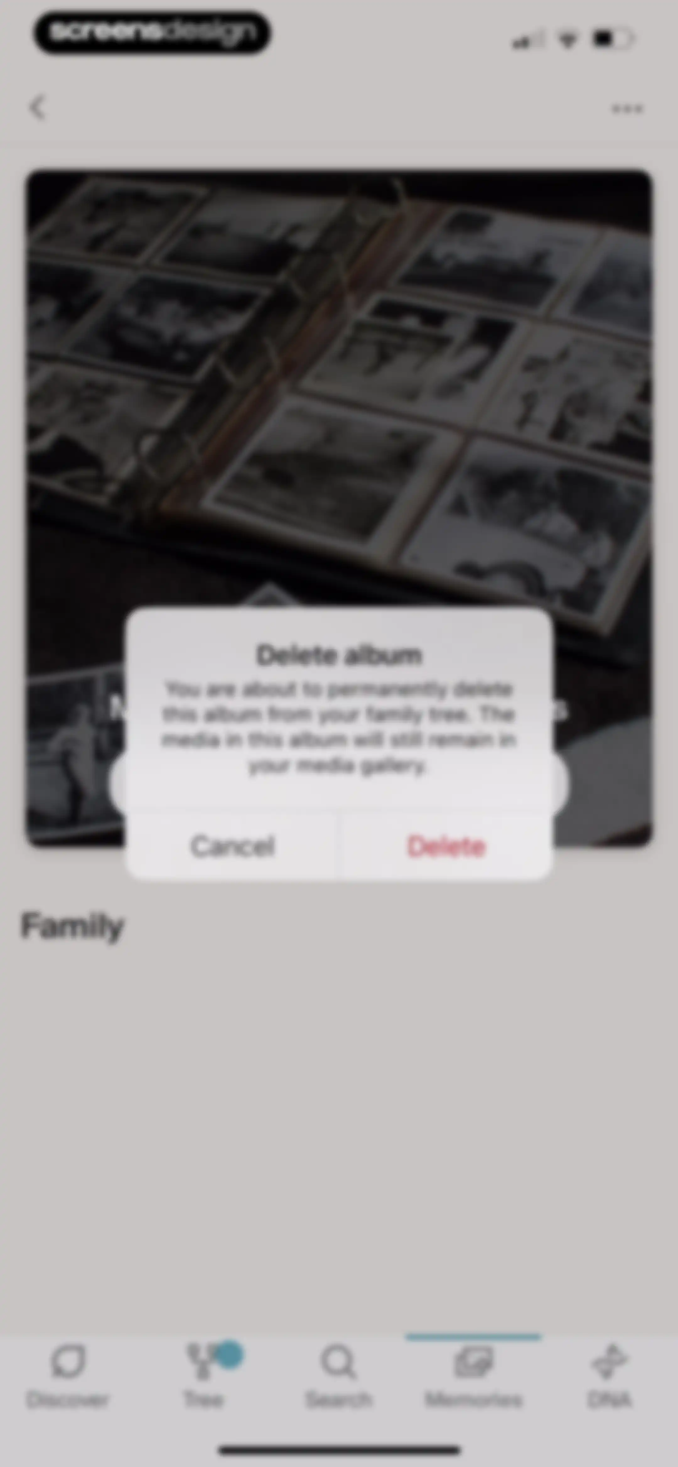 Ancestry: Family History & DNA screen 271