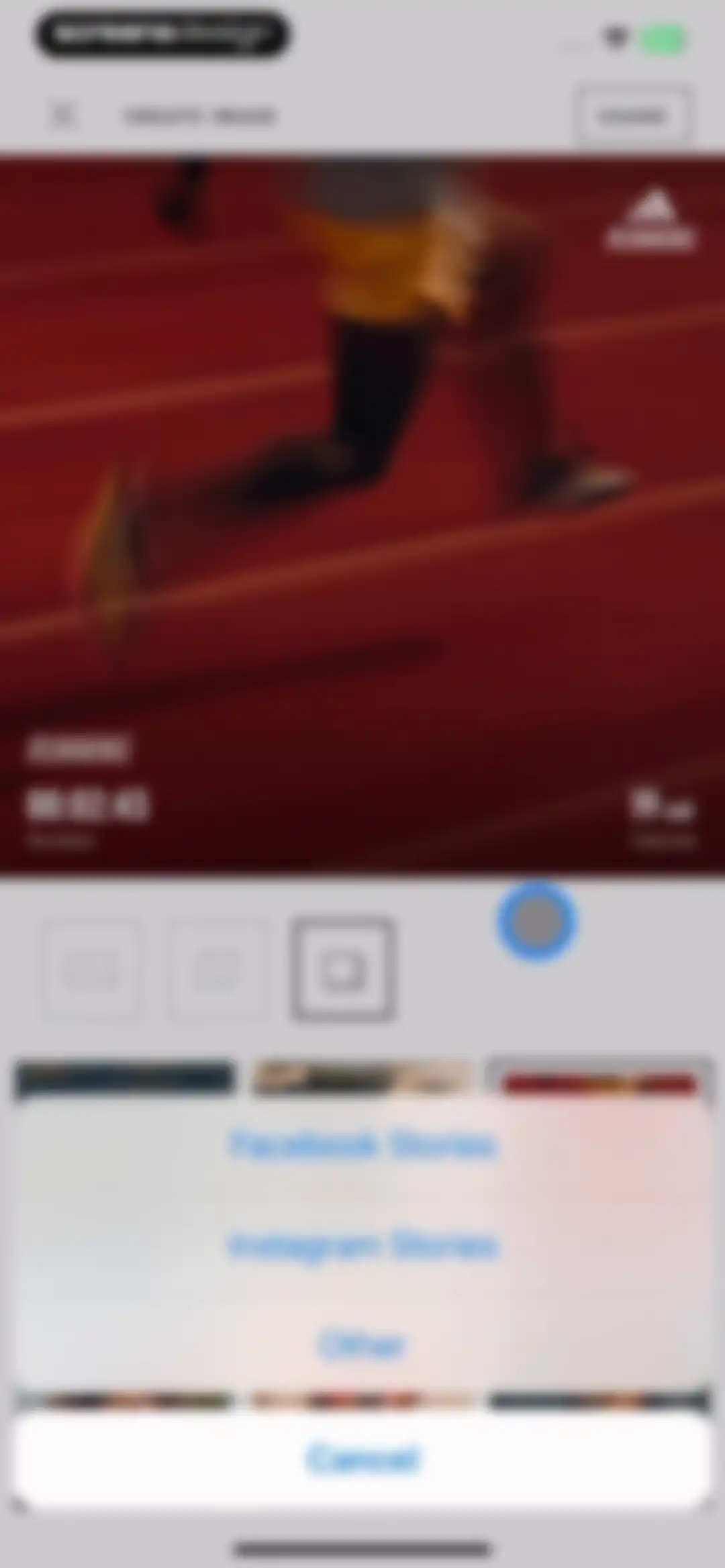 adidas Running: Run tracker screen 56