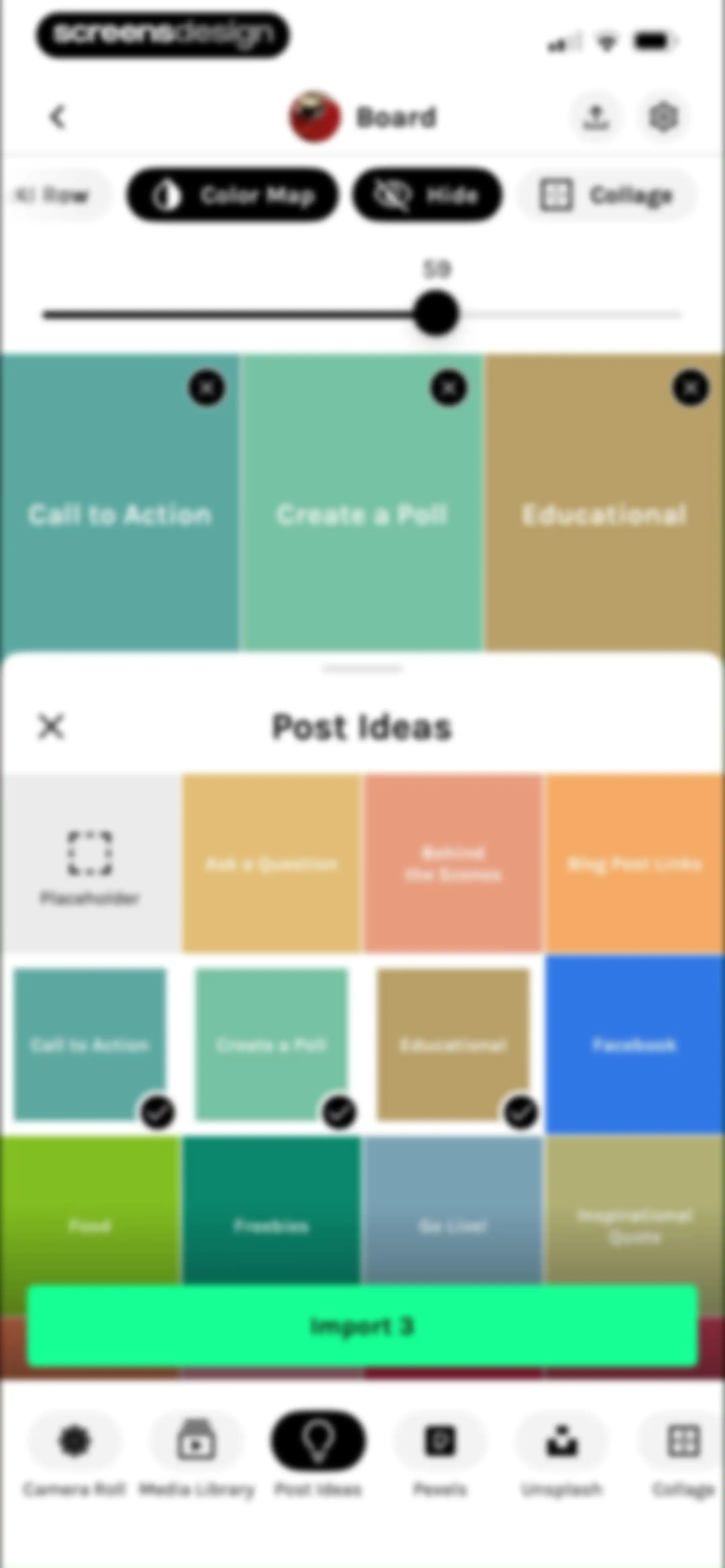UNUM — Layout & Feed Preview screen 71