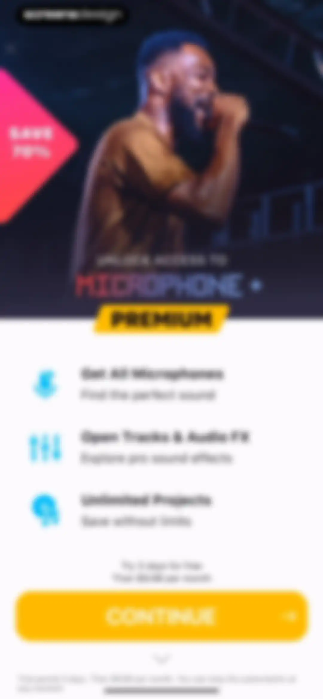 Microphone Live-Voice Recorder screen 1