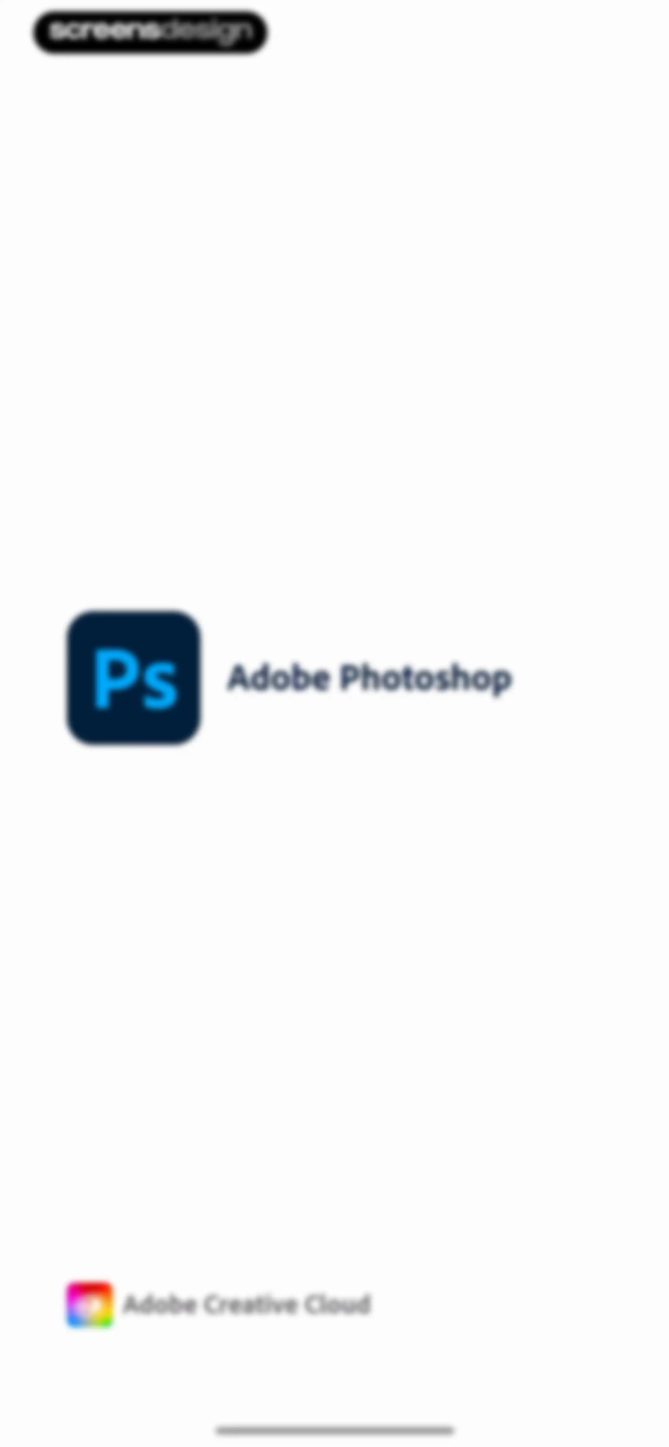 Adobe Photoshop: Photo Editor screen 1