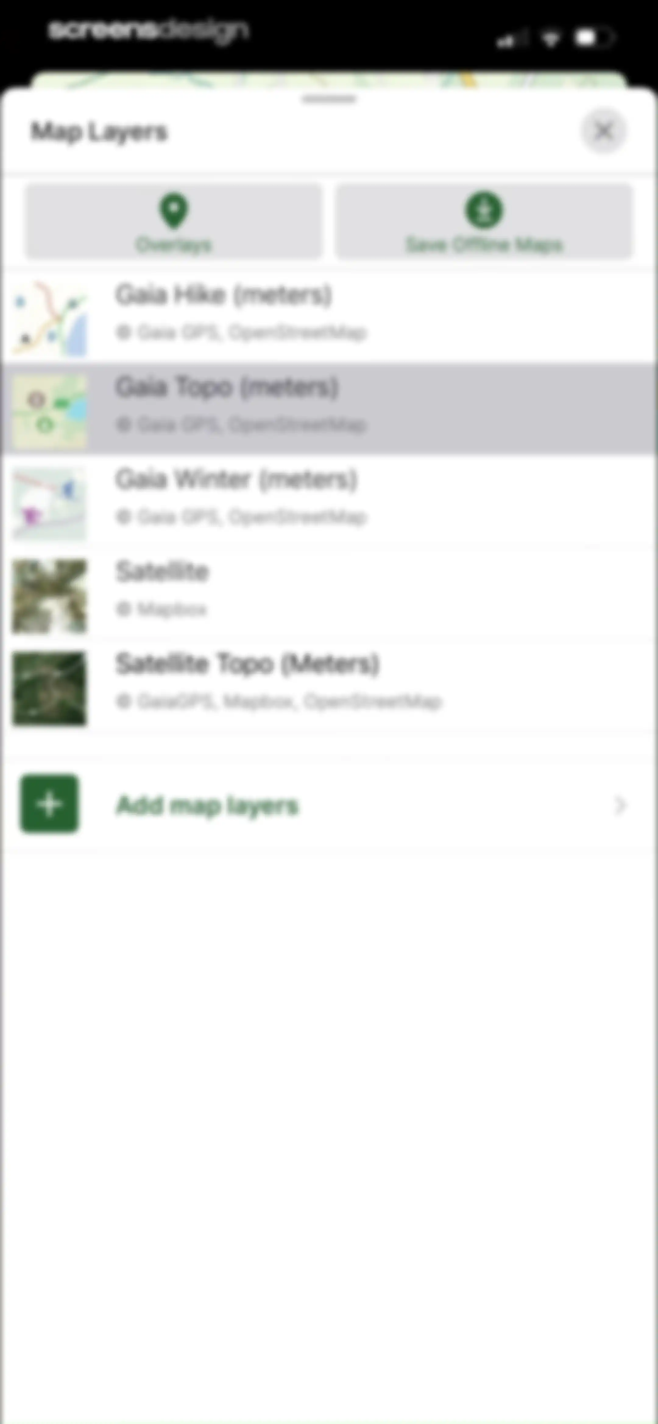 Gaia GPS: Mobile Trail Maps screen 61