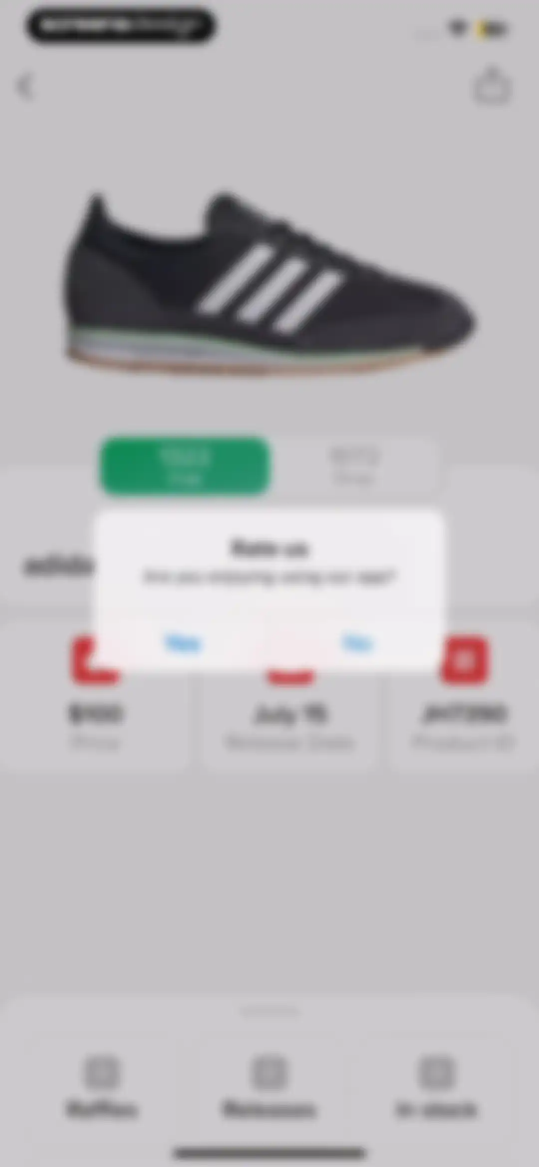 Sneakers Drops: Release＋Raffle screen 9