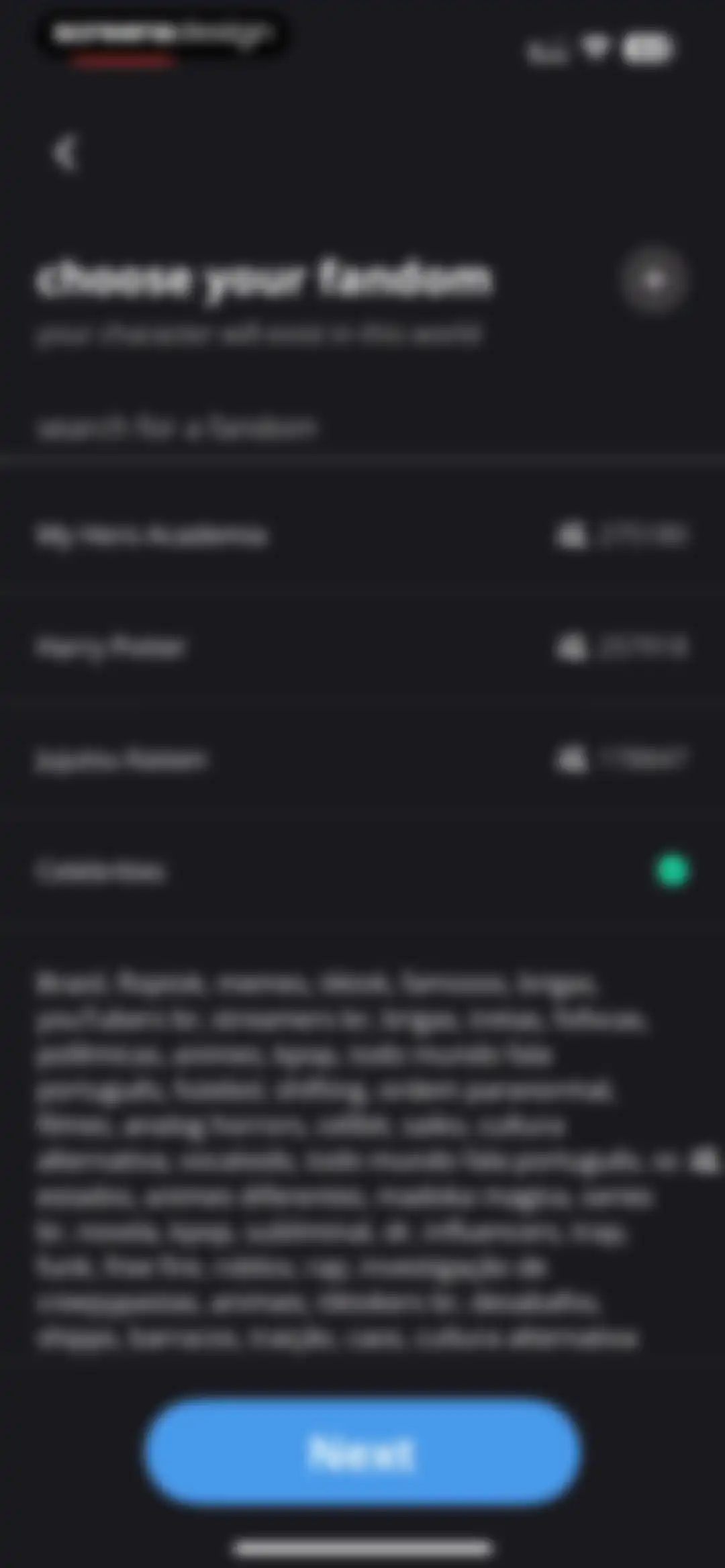 status - sims but social media screen 106