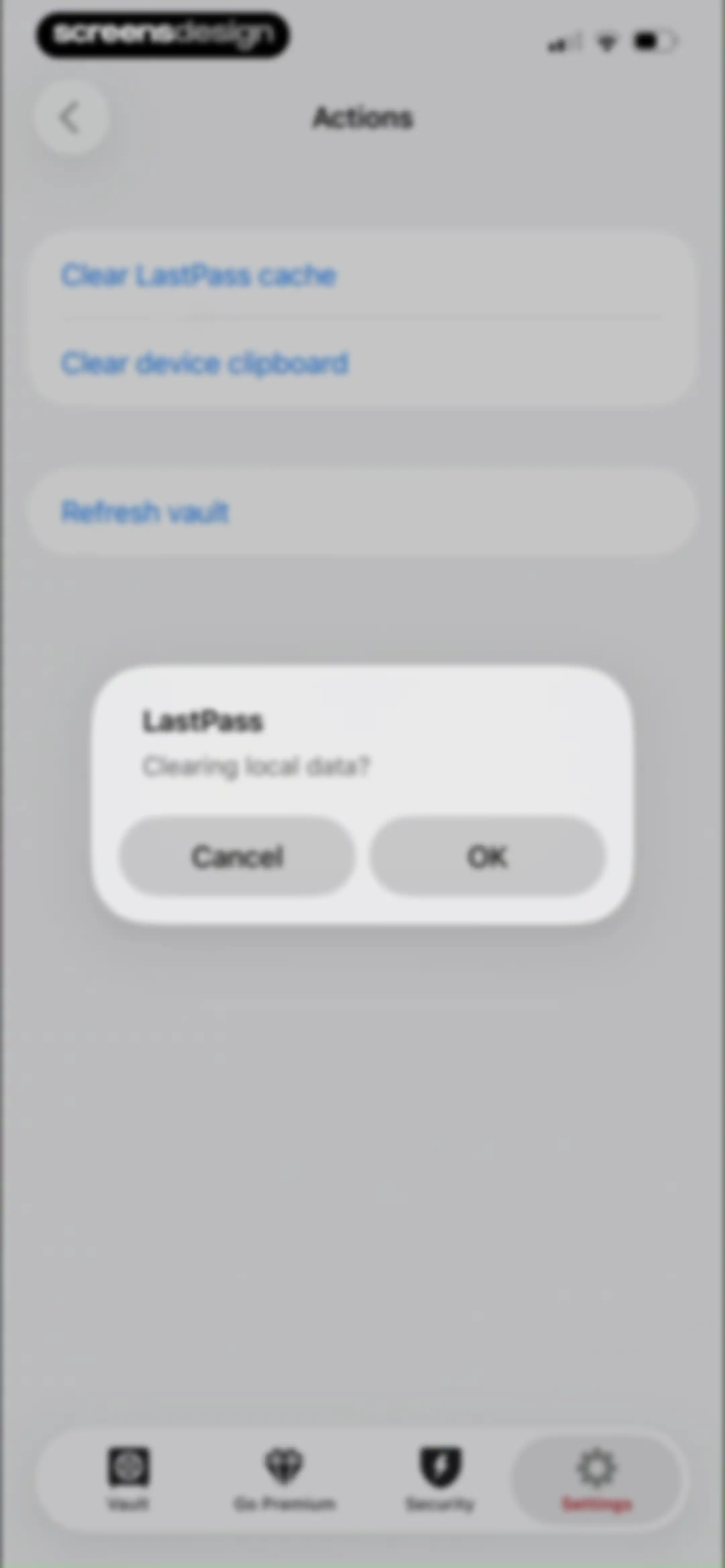 LastPass Password Manager screen 85