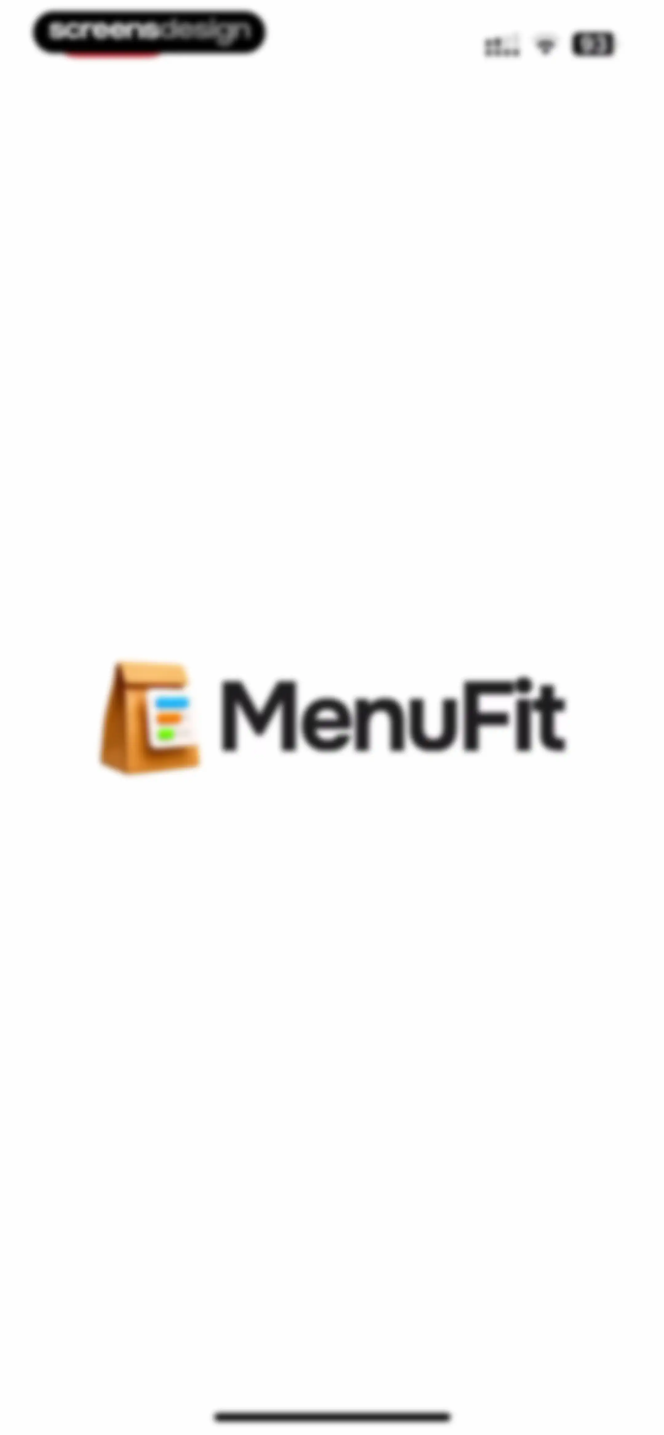 MenuFit - Healthy Eating Out screen 1
