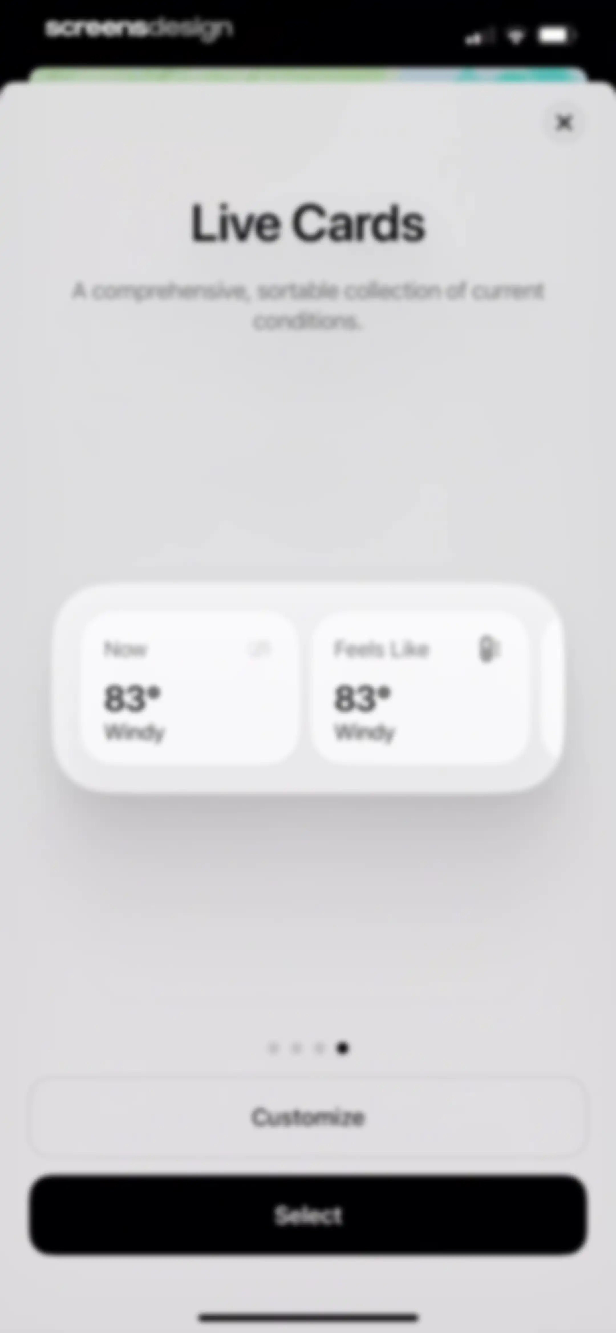 Element: Weather Radar screen 15