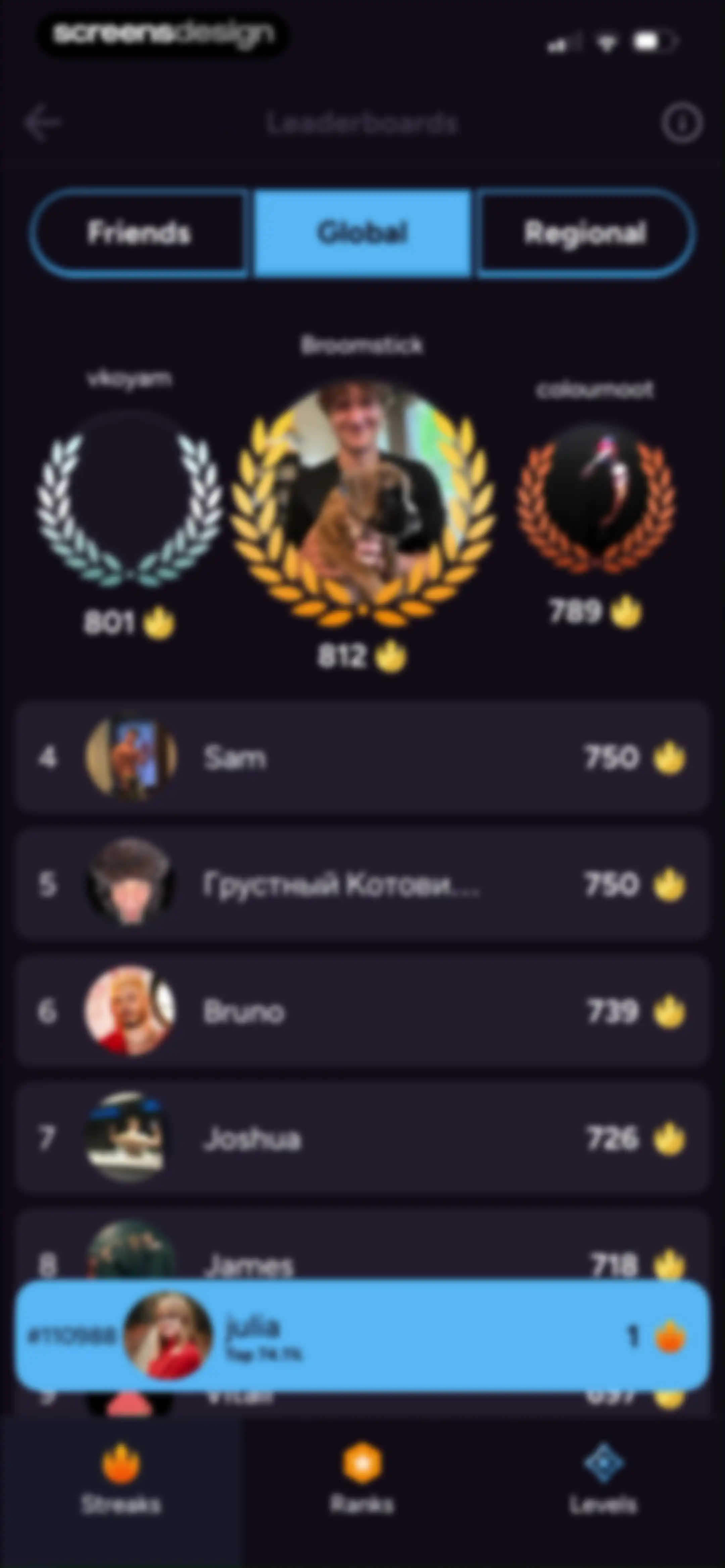 Liftoff - Ranked Gym Workouts screen 189