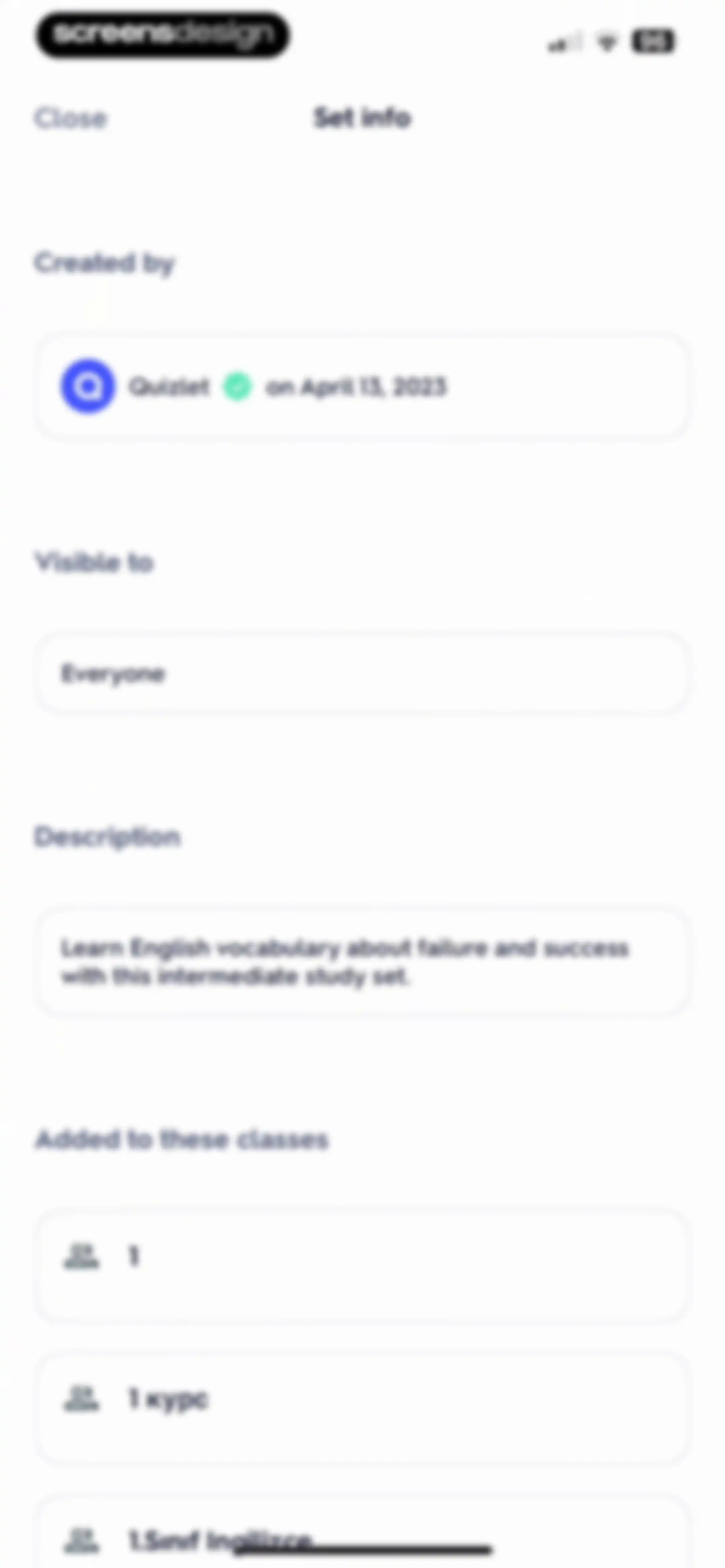 Quizlet: More than Flashcards screen 36