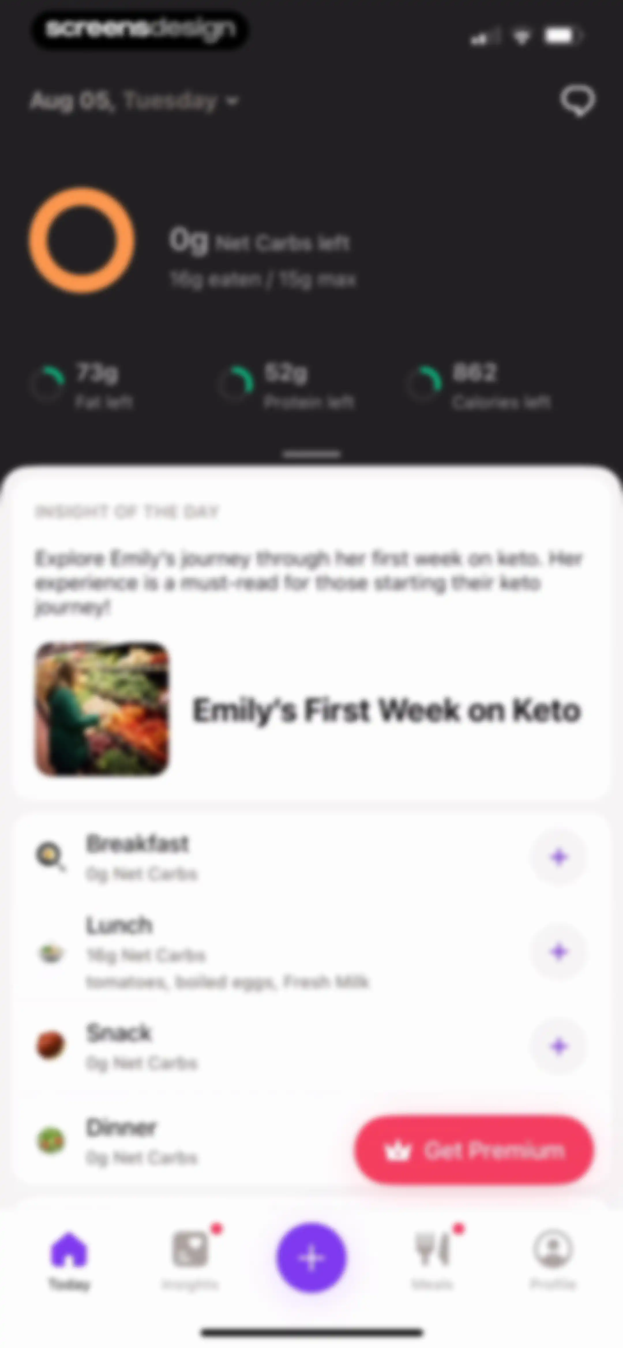 Keto Diet App － Carb Tracker screen 92