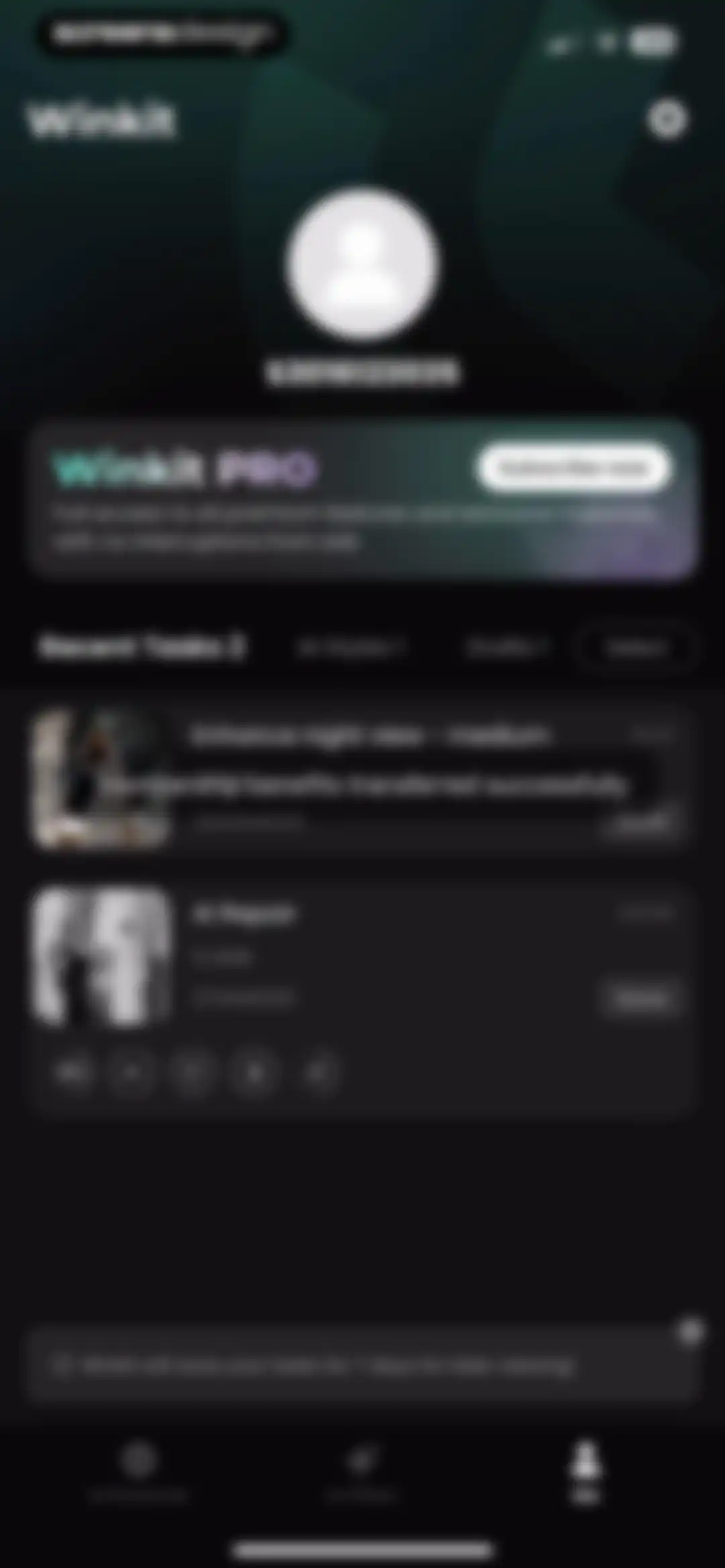 Winkit - AI Video Enhancer screen 100