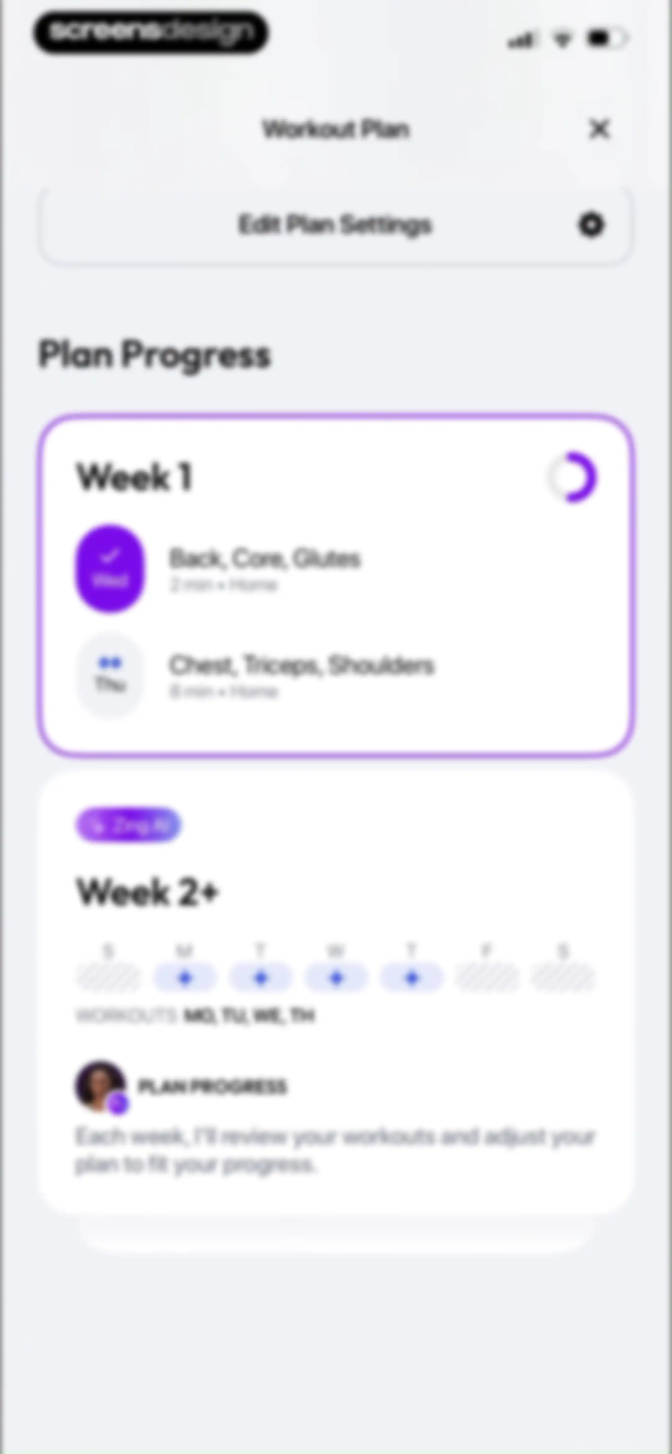Zing AI: Home & Gym Workouts screen 147
