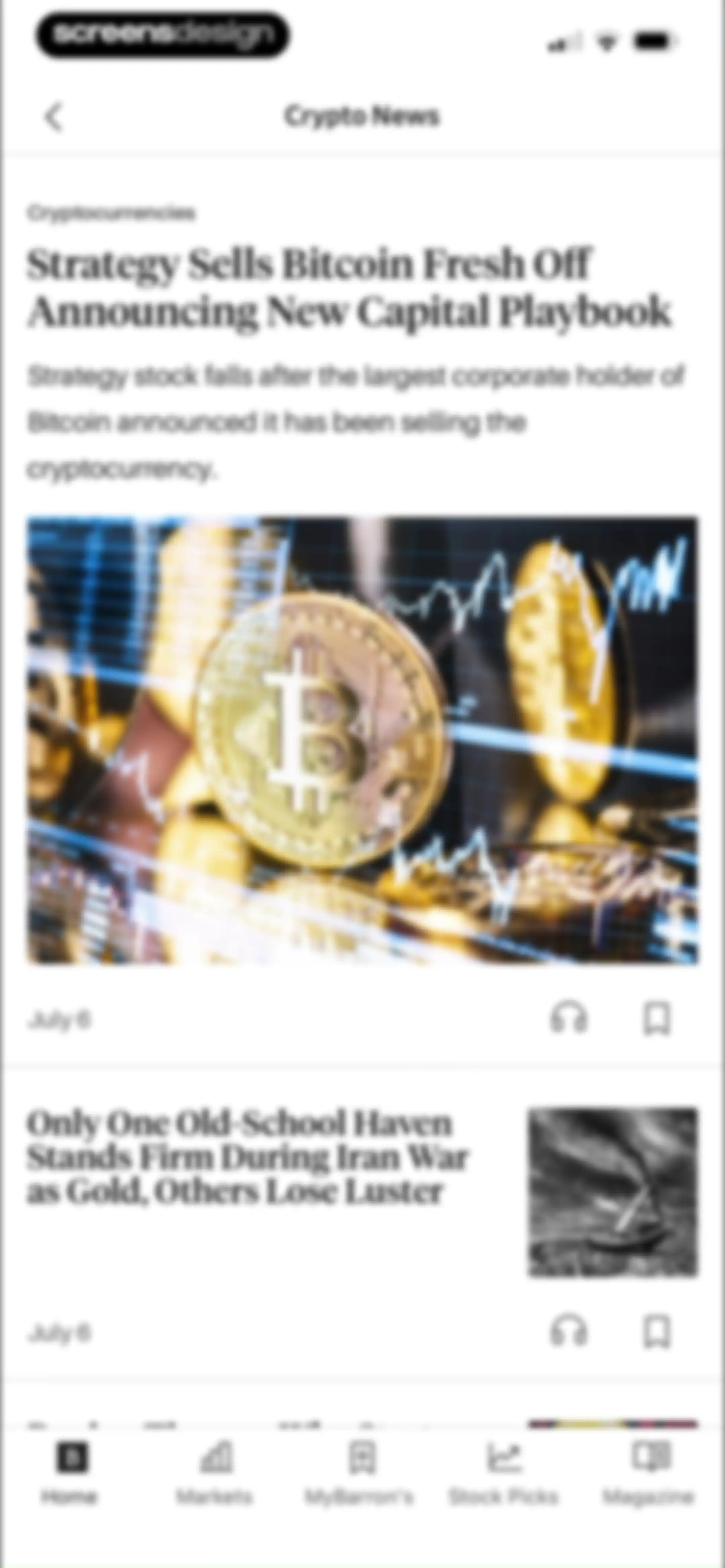Barron’s - Investing Insights screen 28