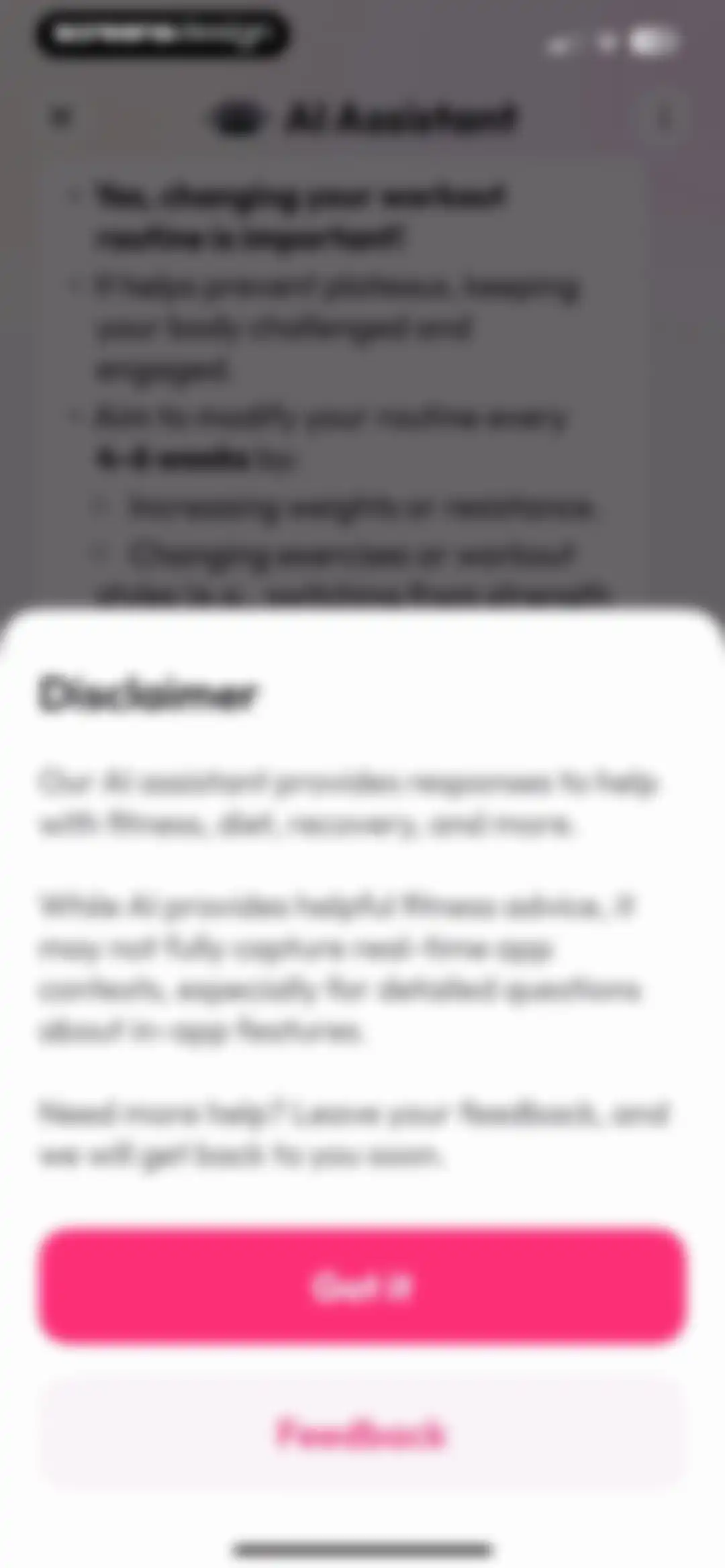 Workout for Women: Fit at Home screen 168