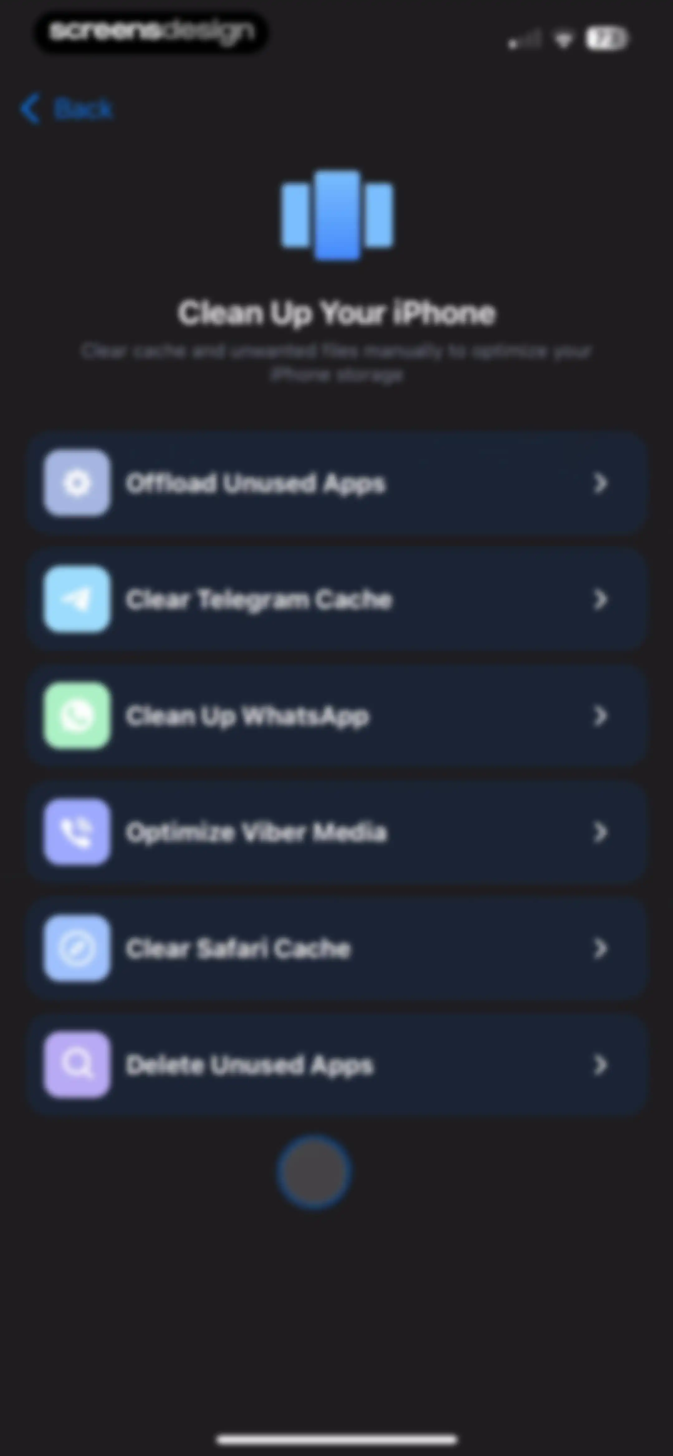 Cleaner Kit - Clean Up Storage screen 151