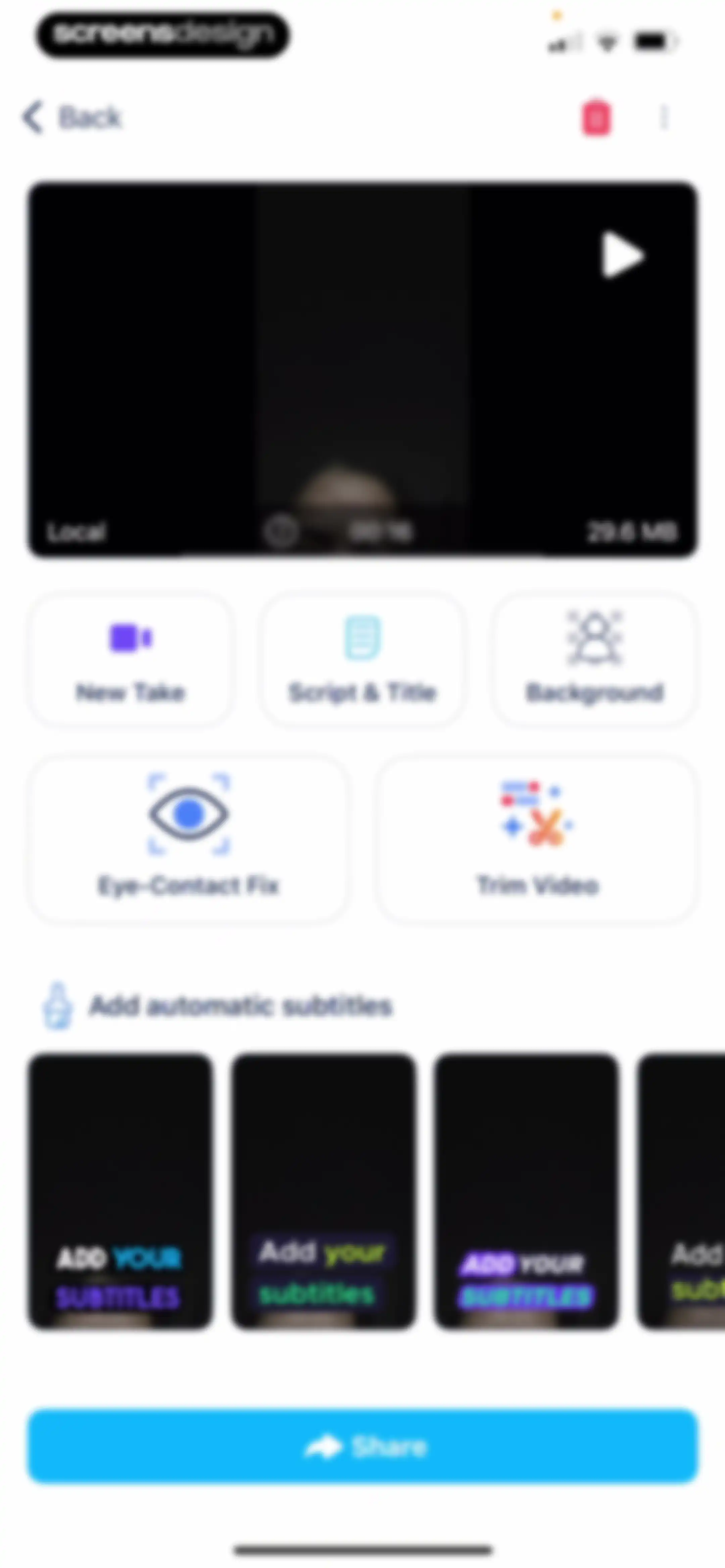 BIGVU Teleprompter Captions AI screen 77