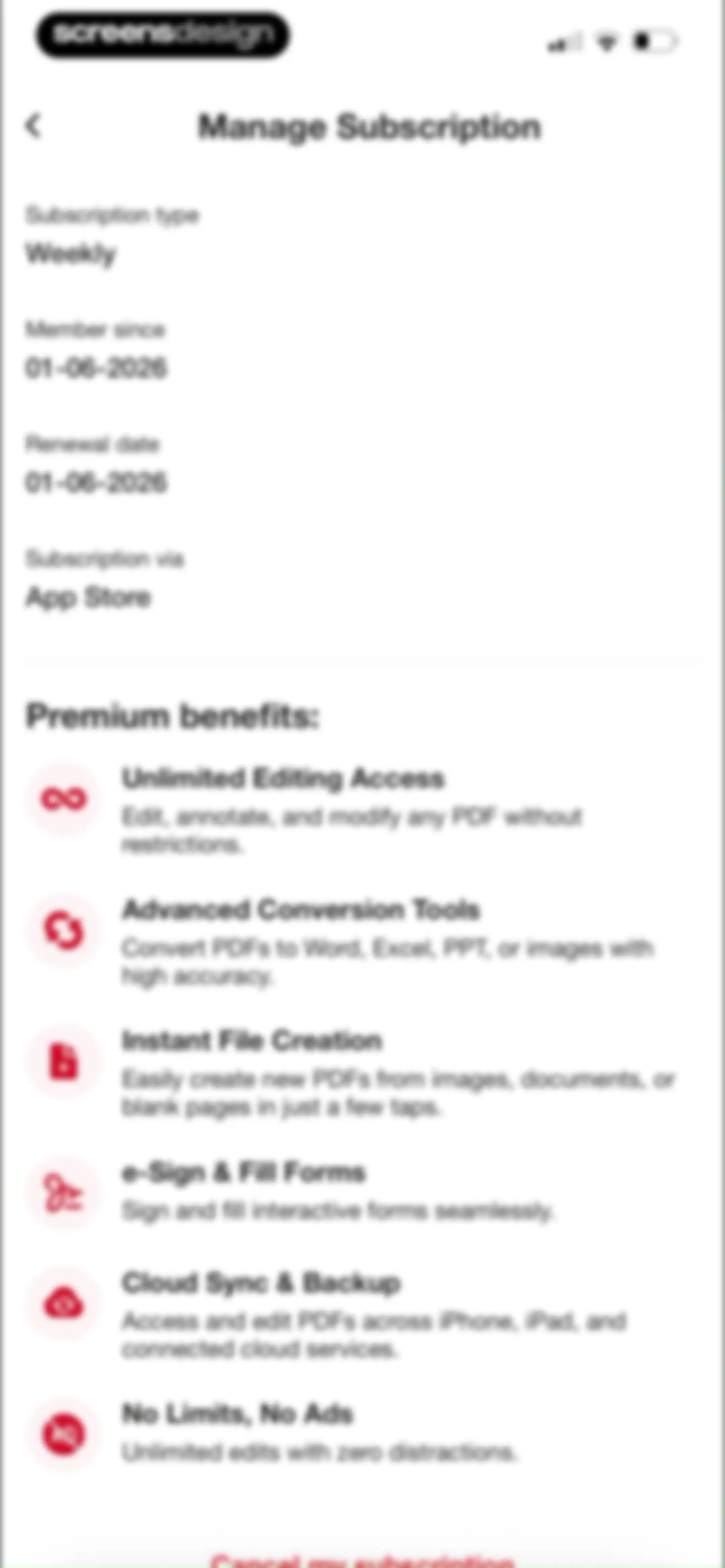 PDF Editor: Read, Scan & Sign screen 132