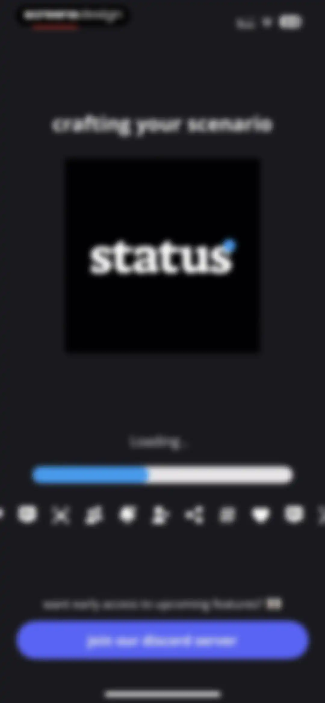 status - sims but social media screen 14