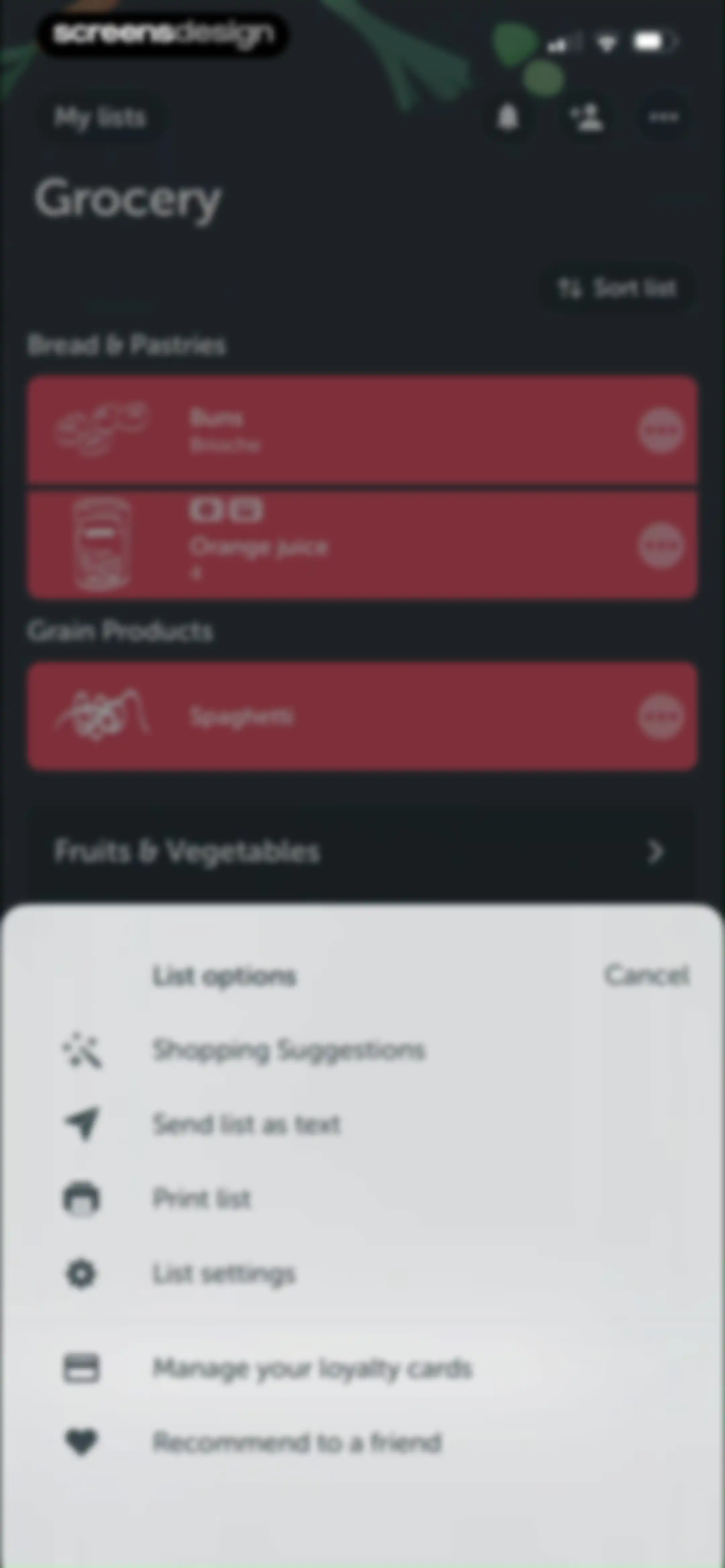 Bring! Grocery Shopping List screen 40