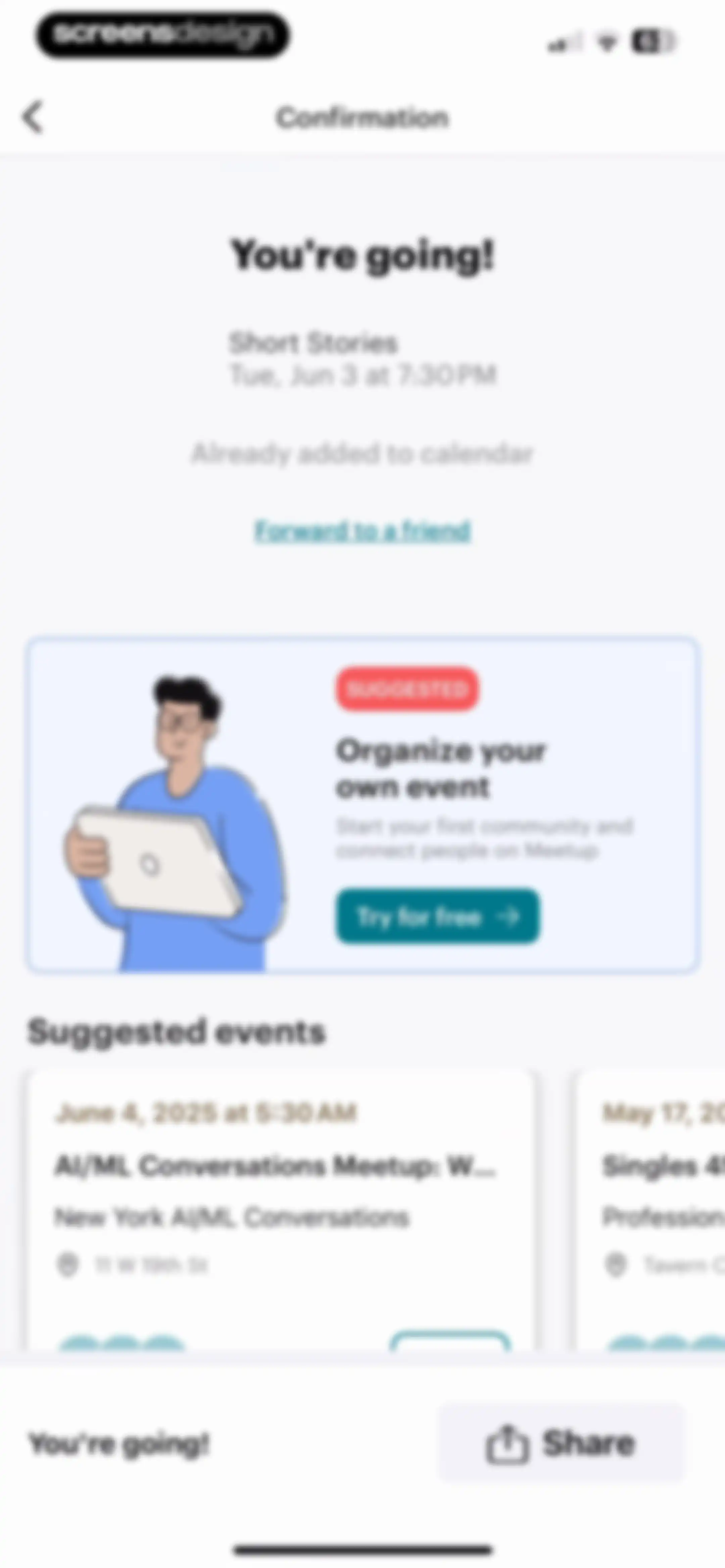 Meetup: Social Events & Groups screen 81