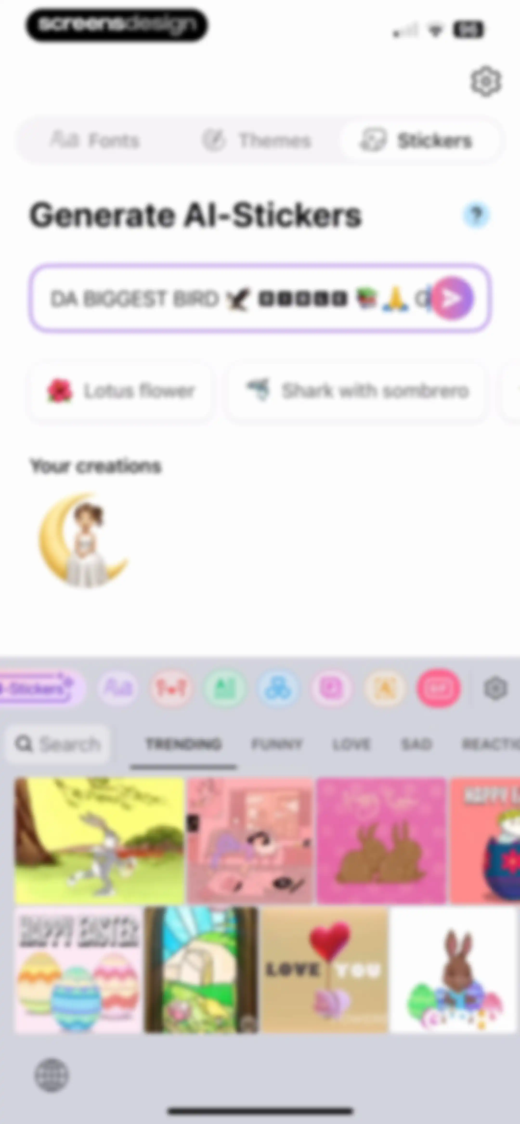 Fonts - AI Stickers screen 36